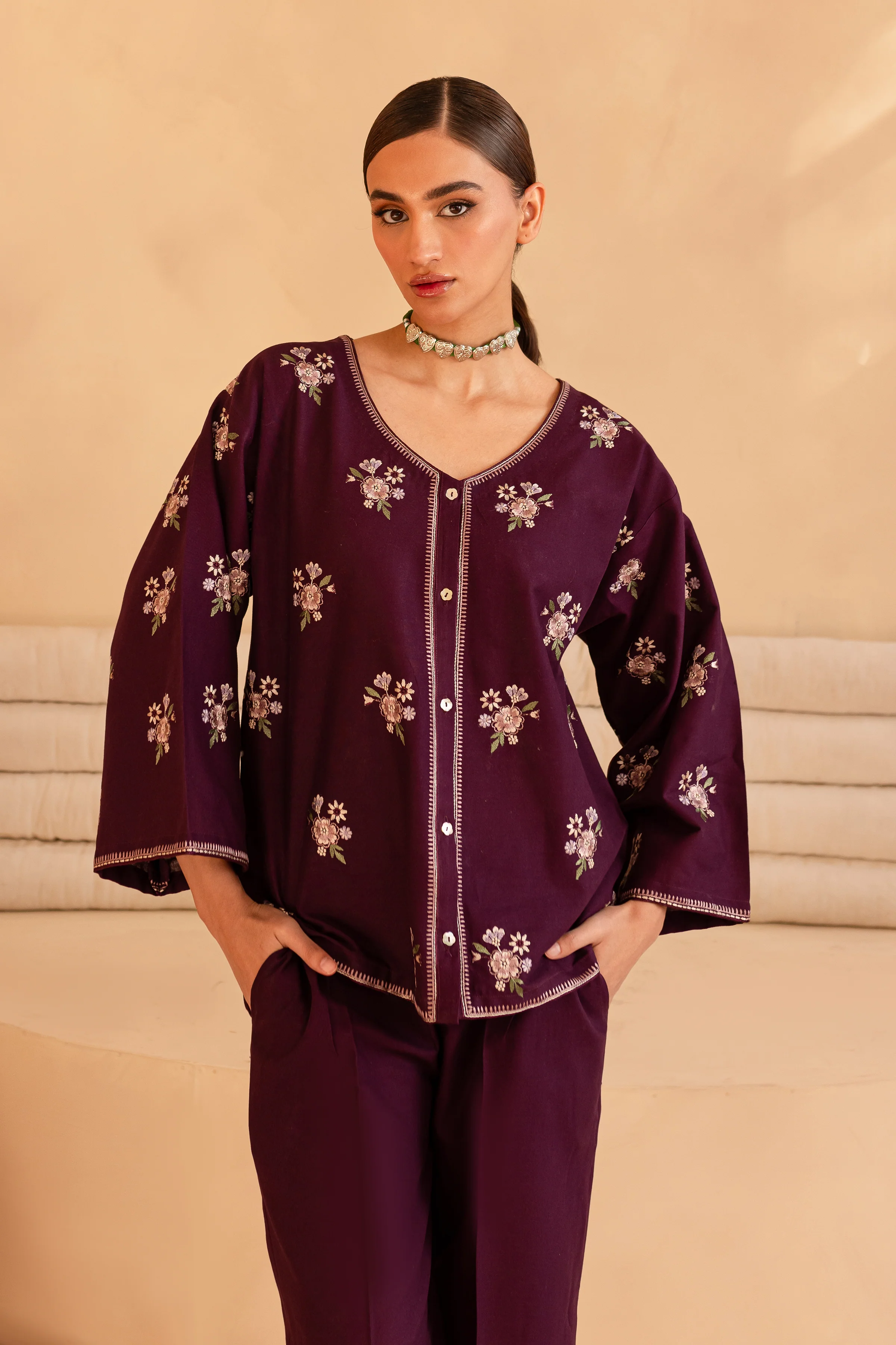 Benim 2Pc- Embroidered Khaddar Dress - Image 2