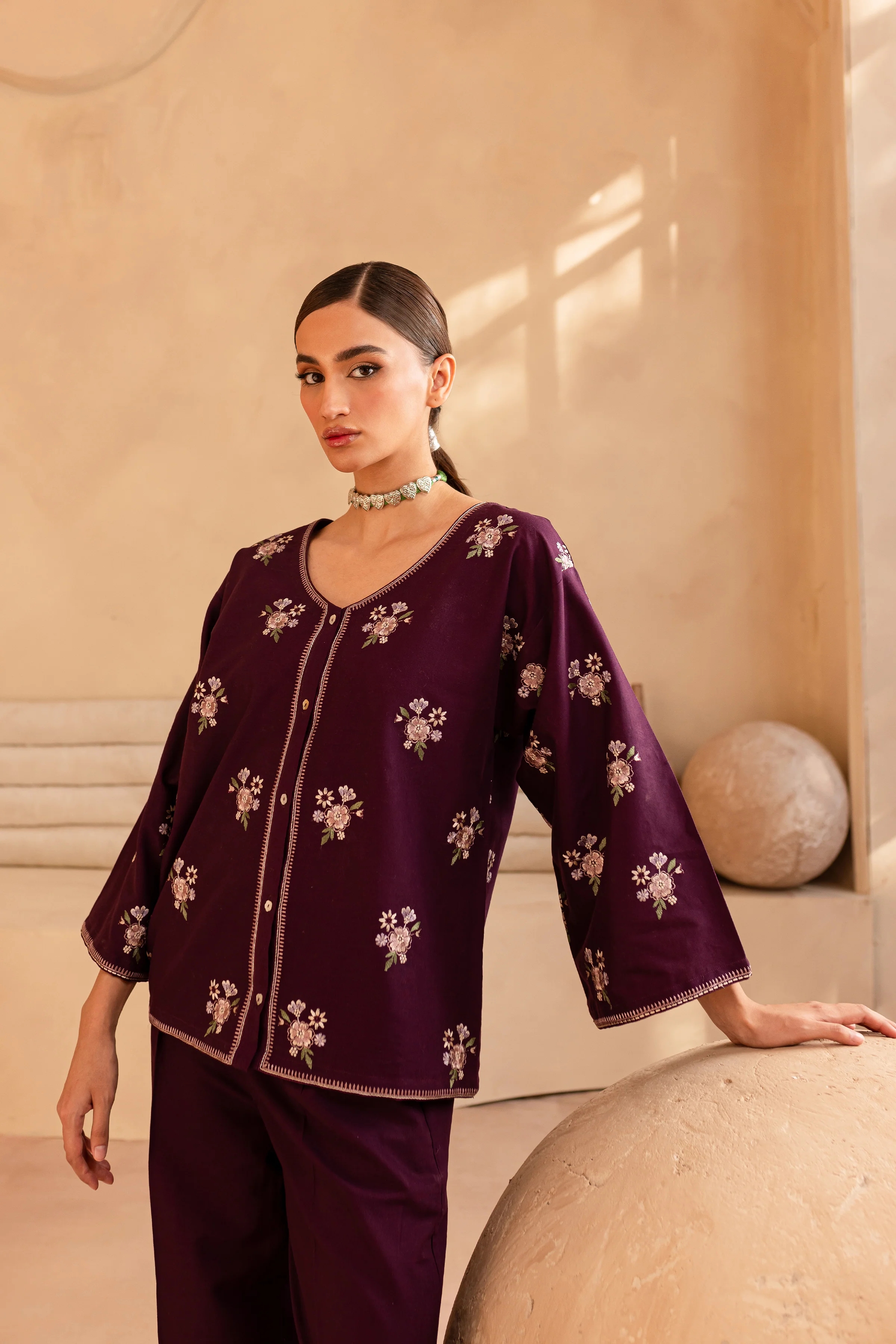 Benim 2Pc- Embroidered Khaddar Dress - Image 3