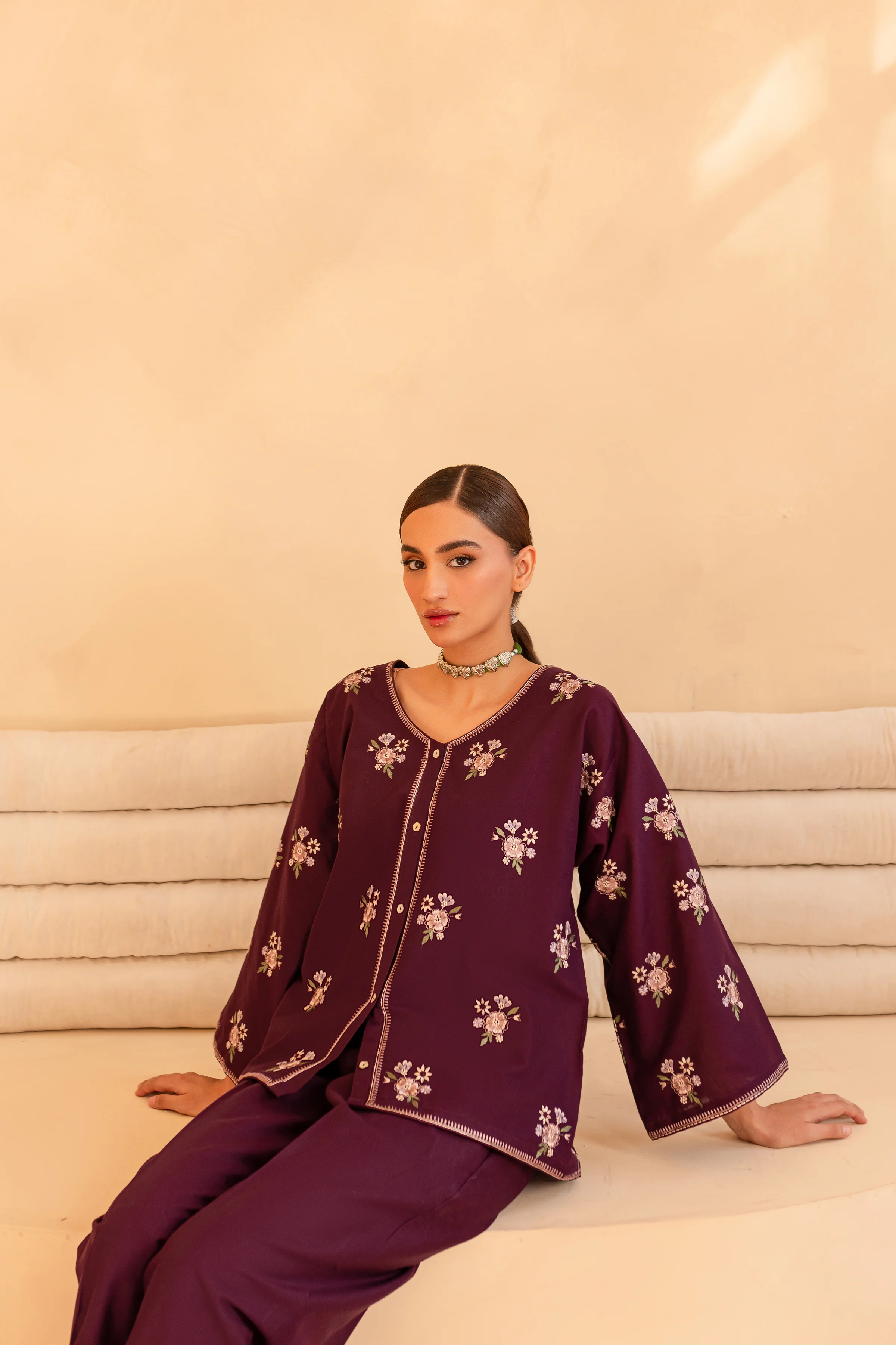 Benim 2Pc- Embroidered Khaddar Dress - Image 4