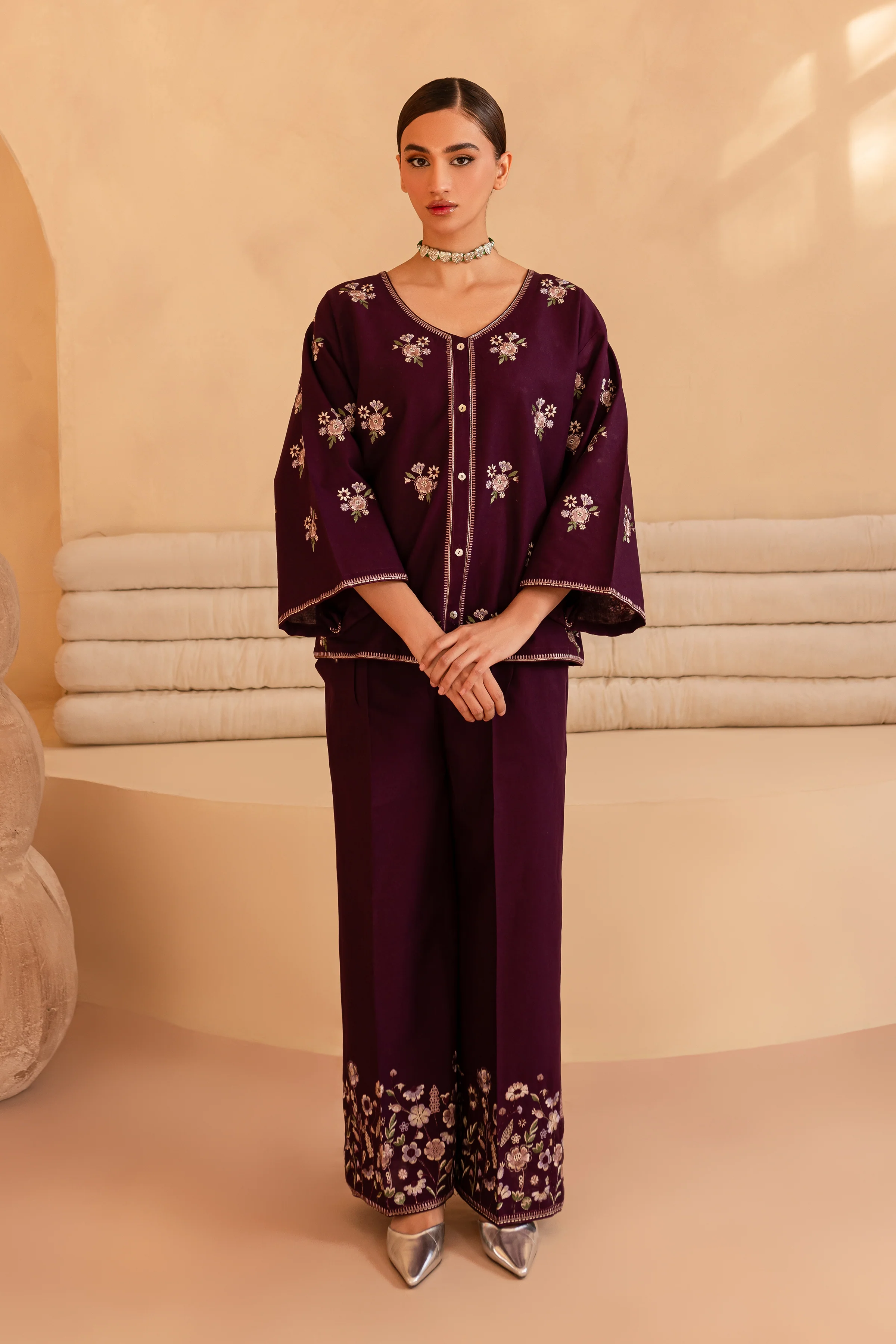 Benim 2Pc- Embroidered Khaddar Dress - Image 5