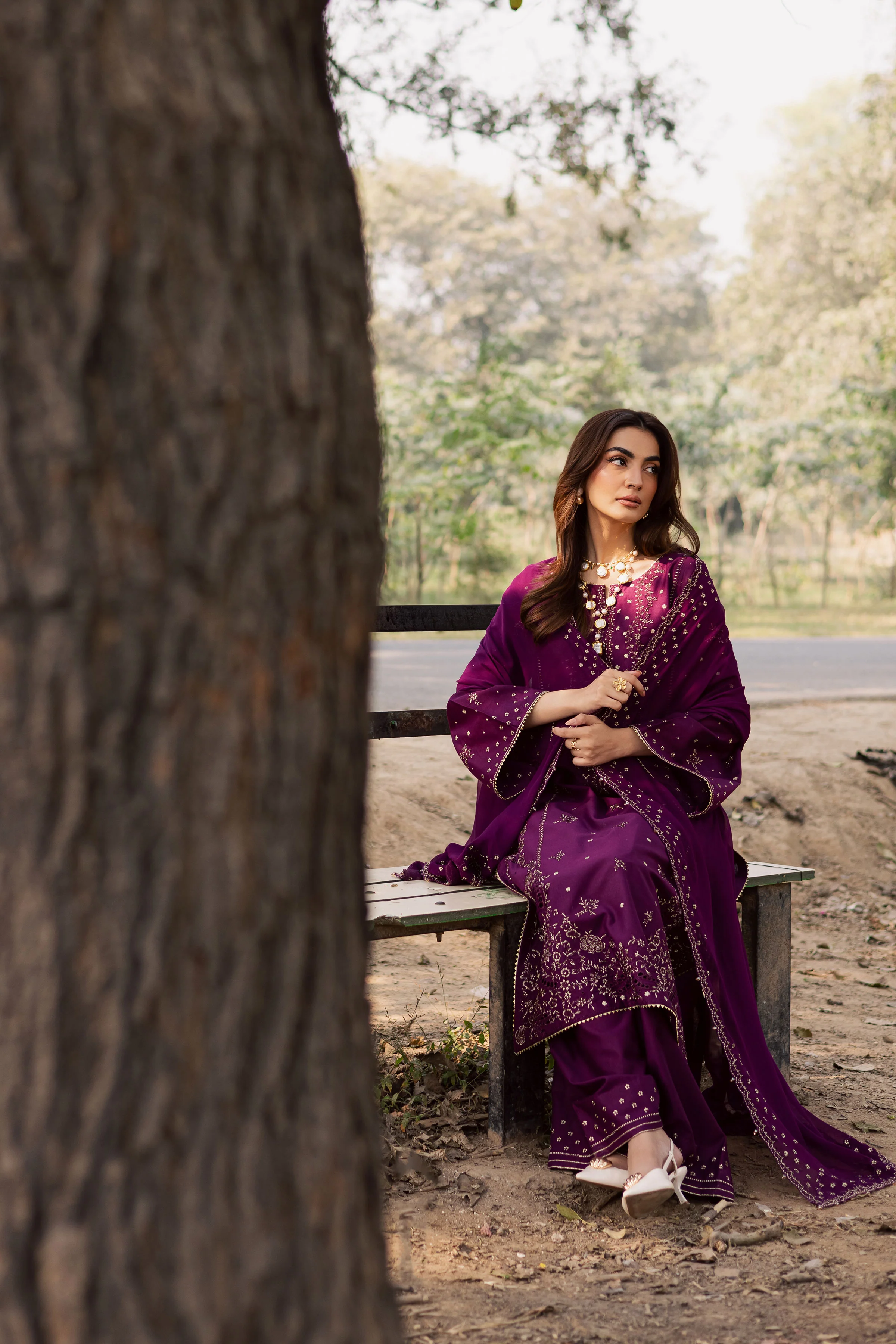 Berlin 3Pc - Embroidered Khaddar Dress - Image 7