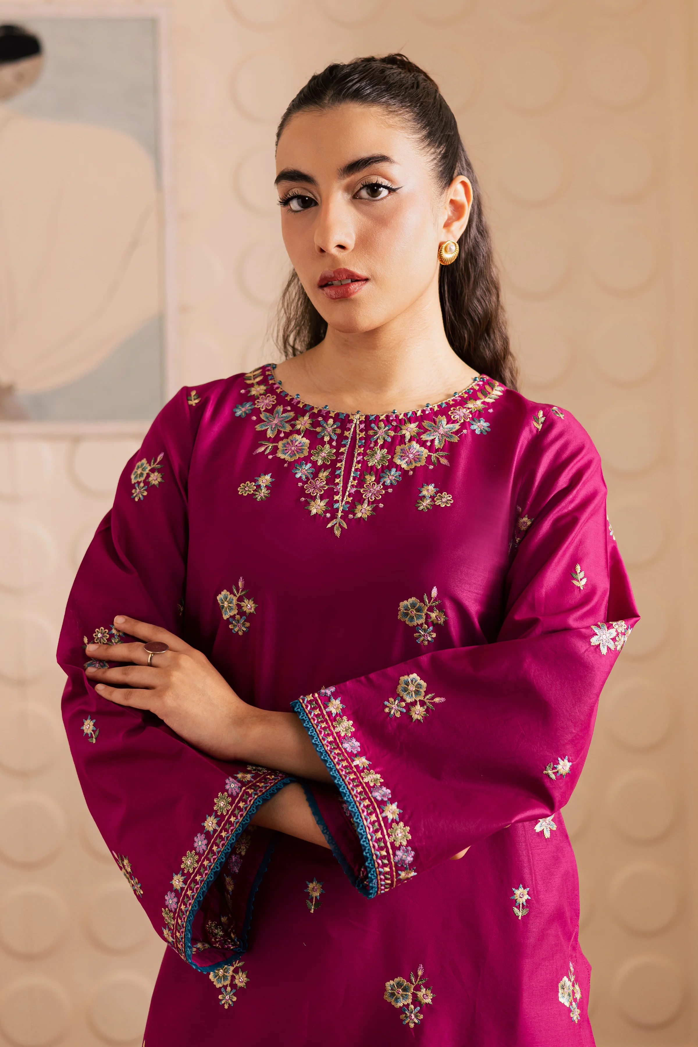 Berry 2pc - Embroidered Lawn Pret - Image 3