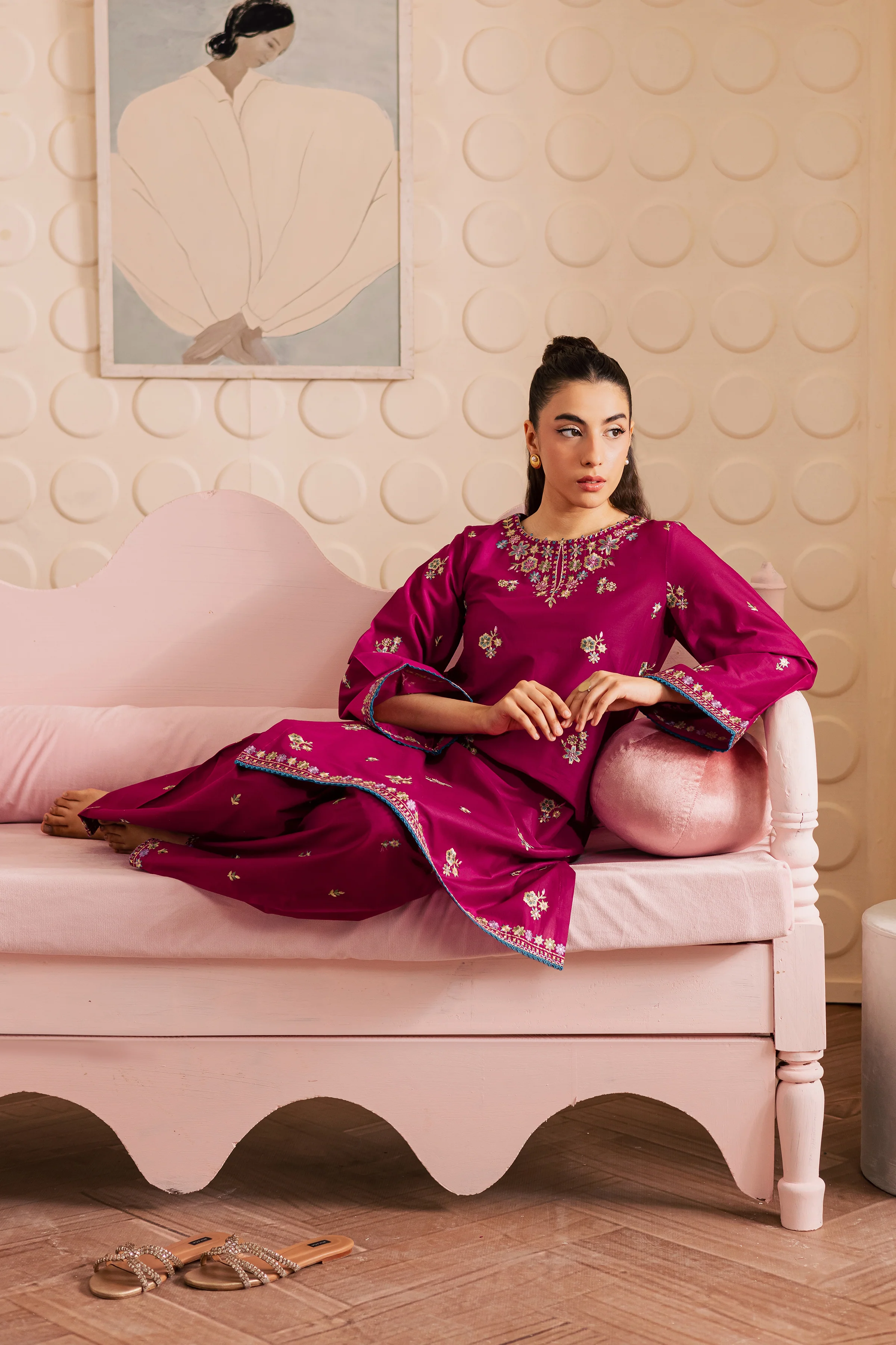 Berry 2pc - Embroidered Lawn Pret - Image 4