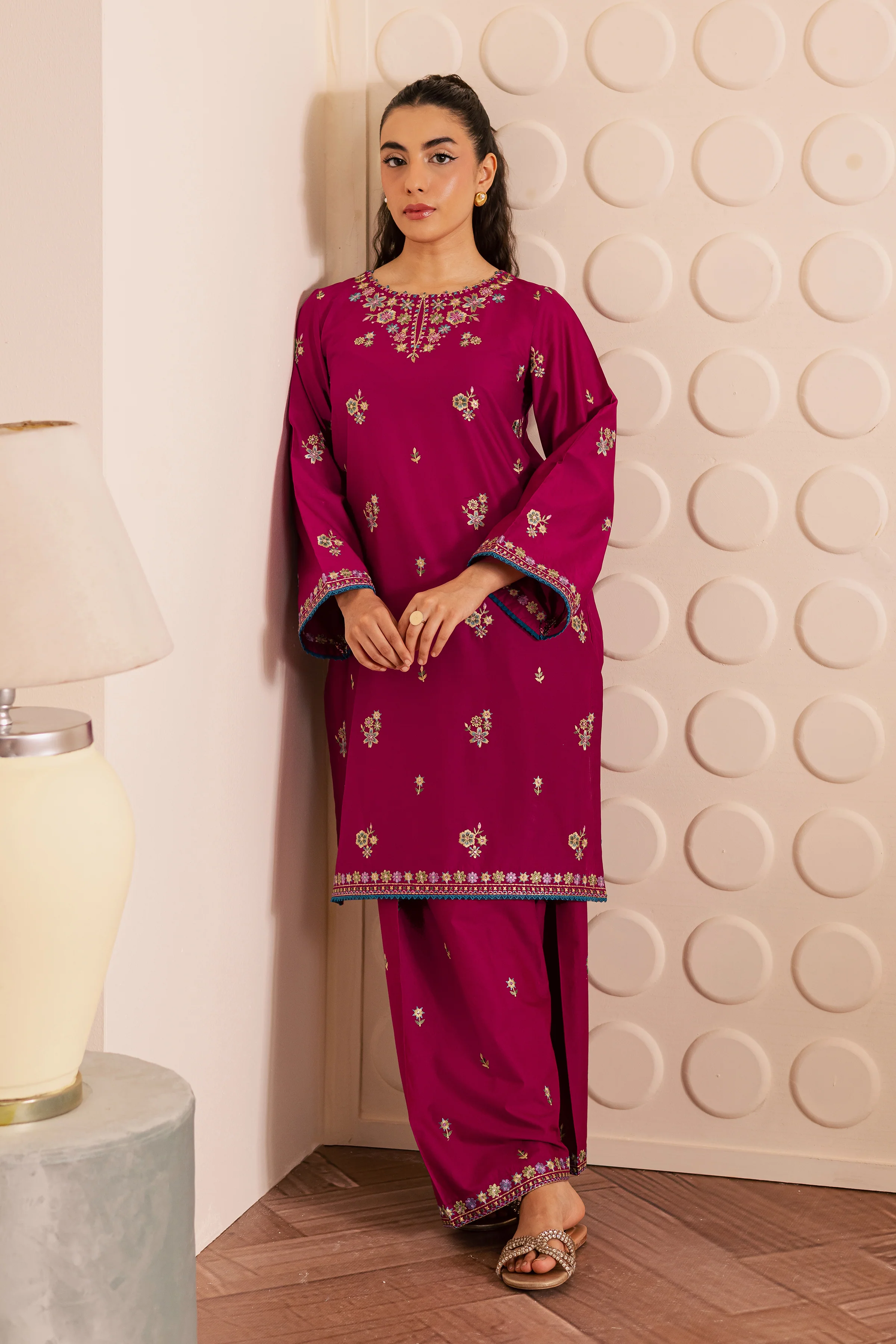 Berry 2pc - Embroidered Lawn Pret - Image 5