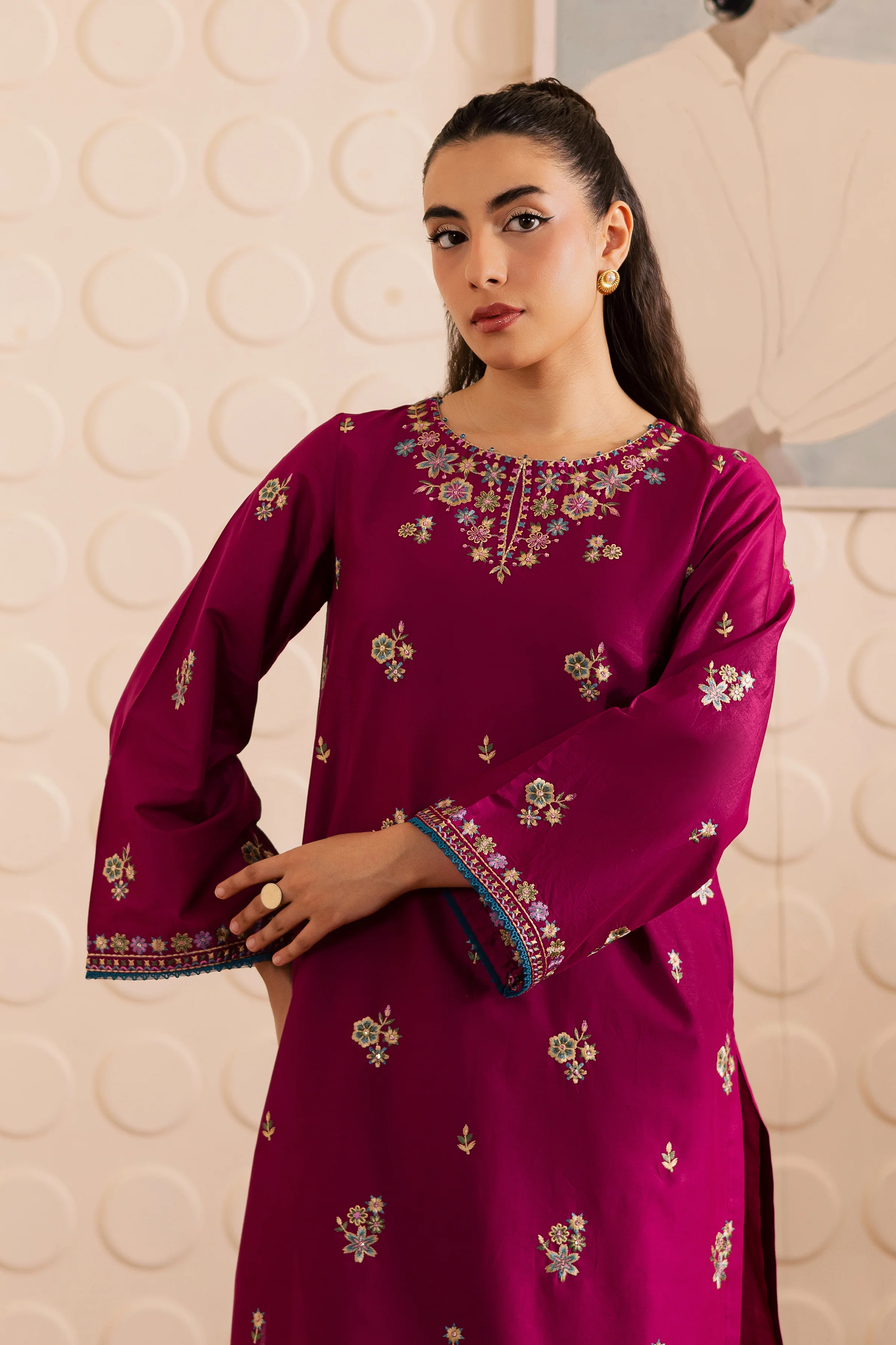Berry 2pc - Embroidered Lawn Pret - Image 6