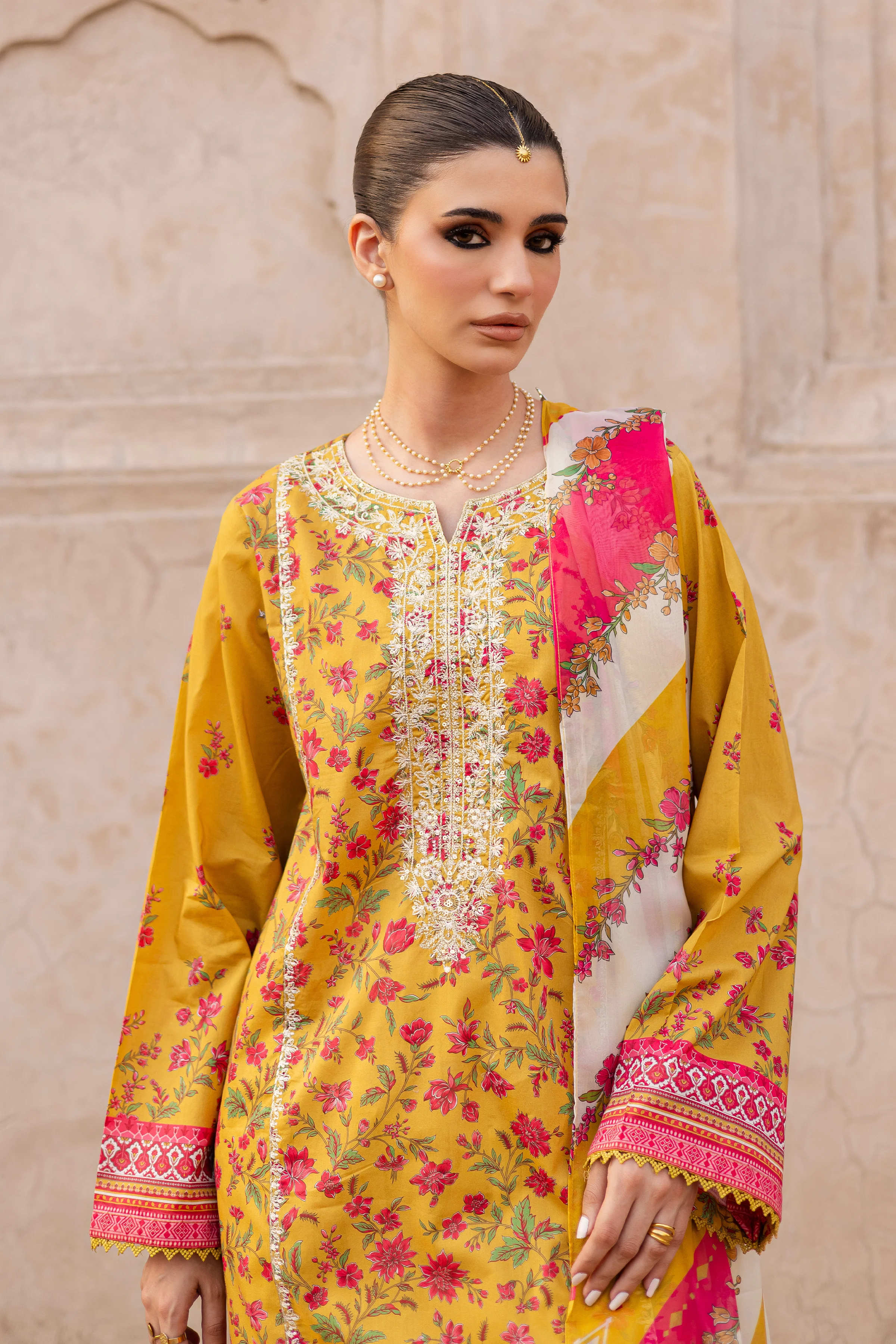 Bert 3Pc- Printed Lawn Dress - Image 2