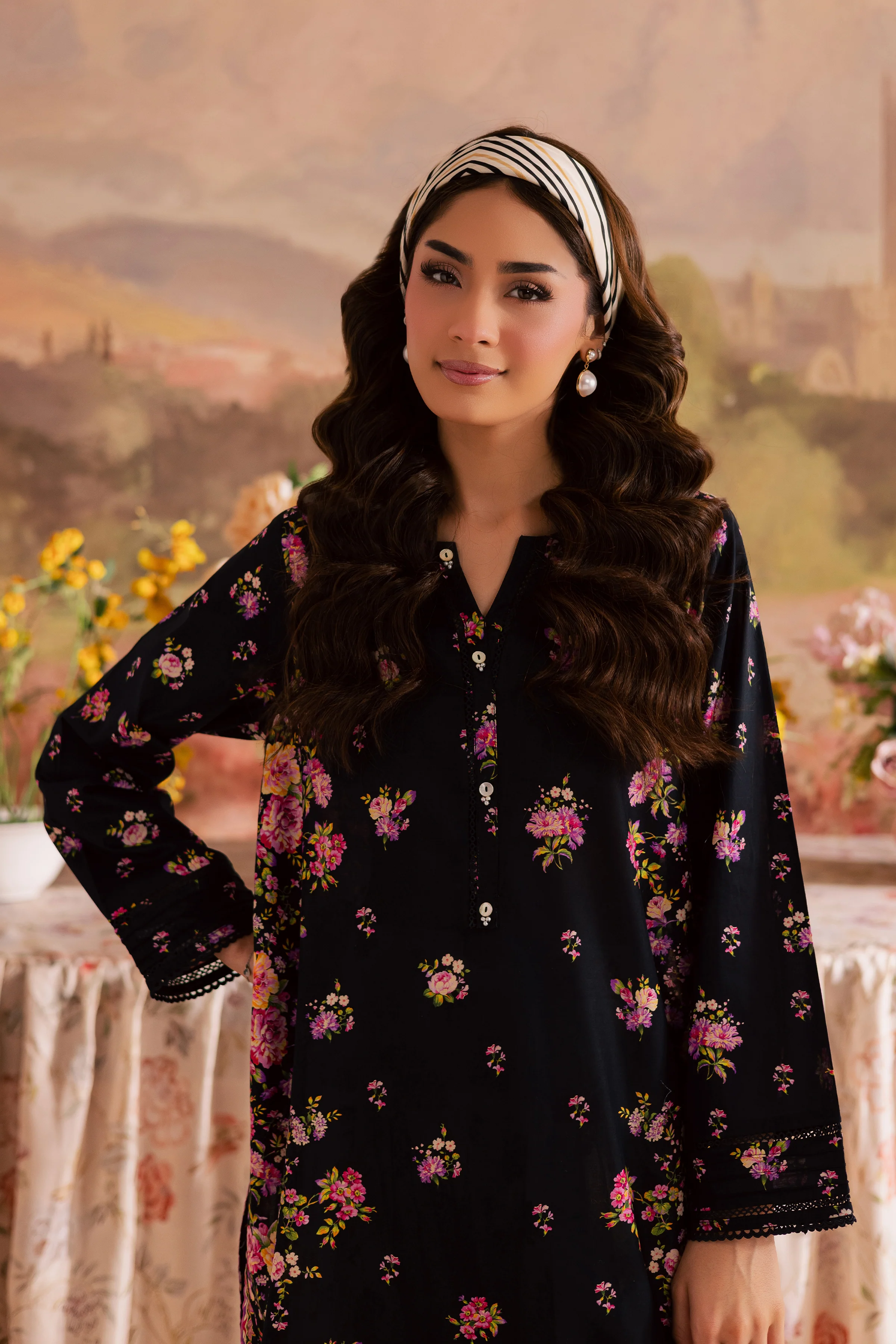 Black Beauty 2Pc - Printed Lawn Dress - Image 6