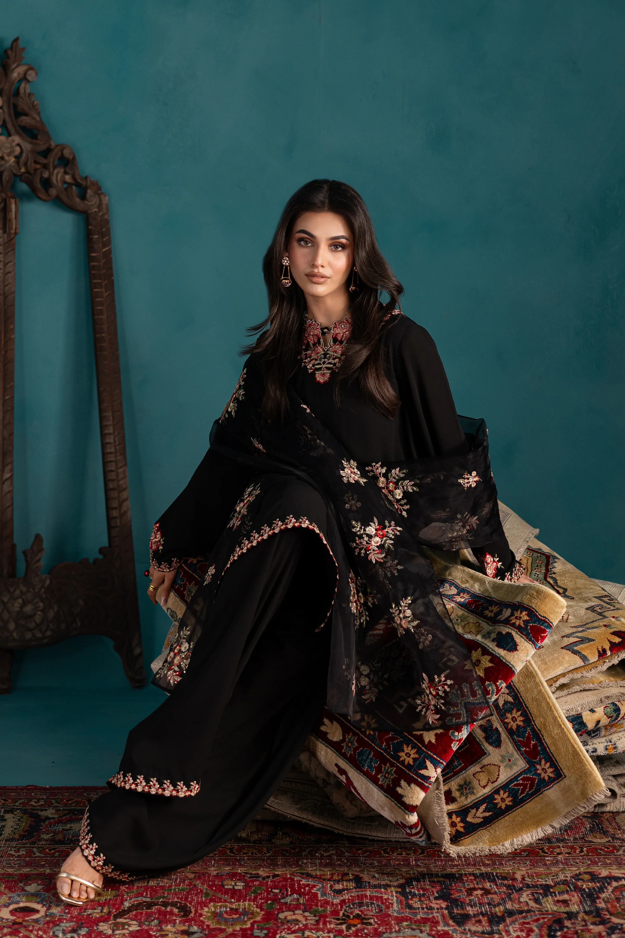 Black Dove 3Pc - Georgette Luxe Pret - Image 4