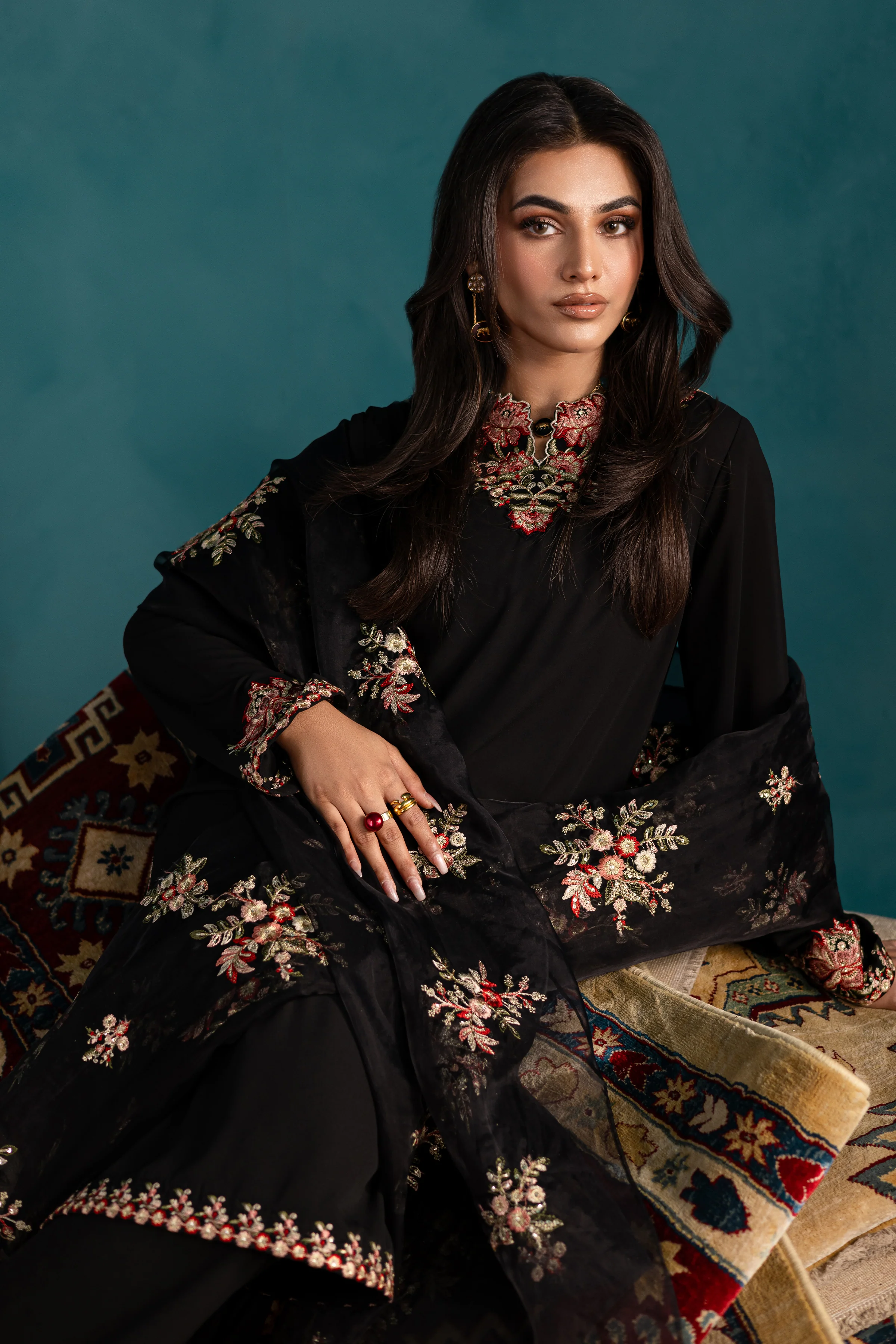 Black Dove 3Pc - Georgette Luxe Pret - Image 7