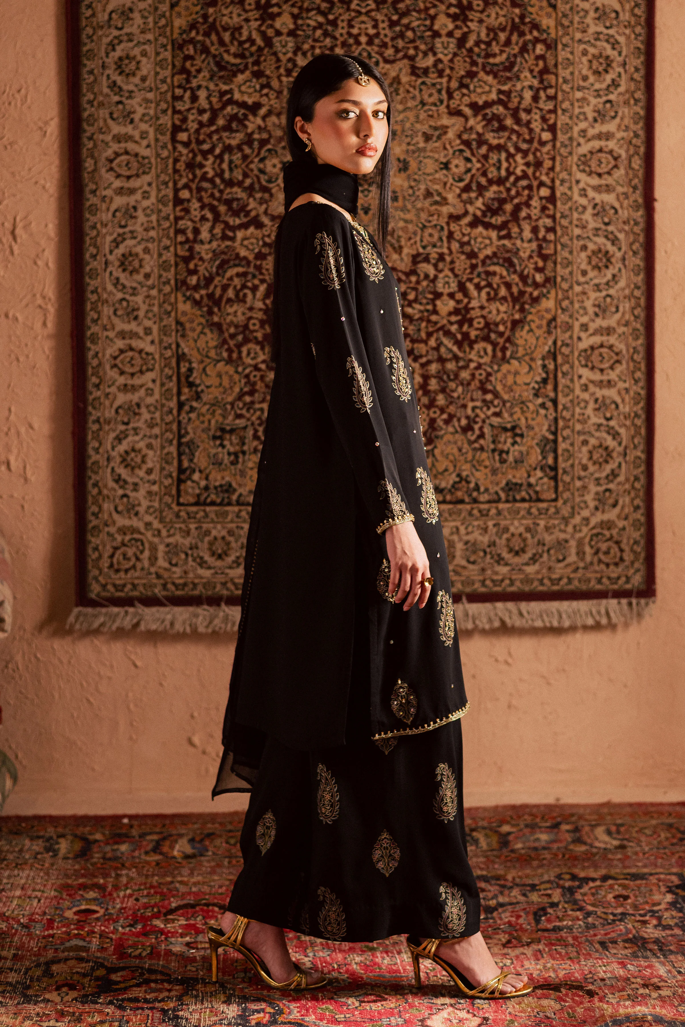 Black Swan 3Pc- Festive Luxe Pret - Image 5