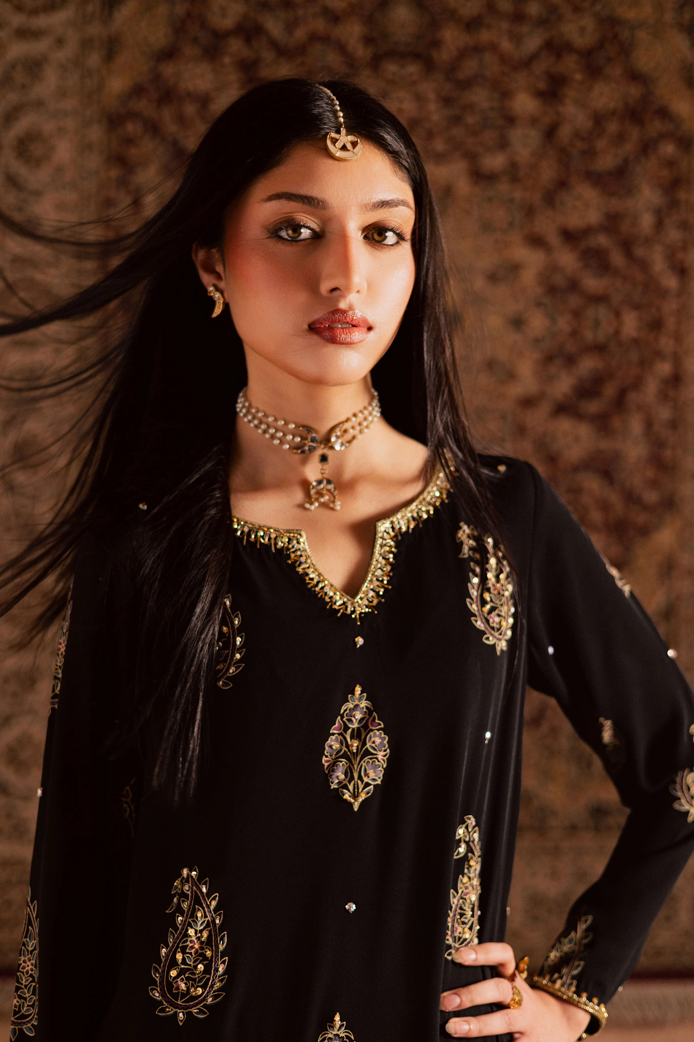 Black Swan 3Pc- Festive Luxe Pret - Image 6