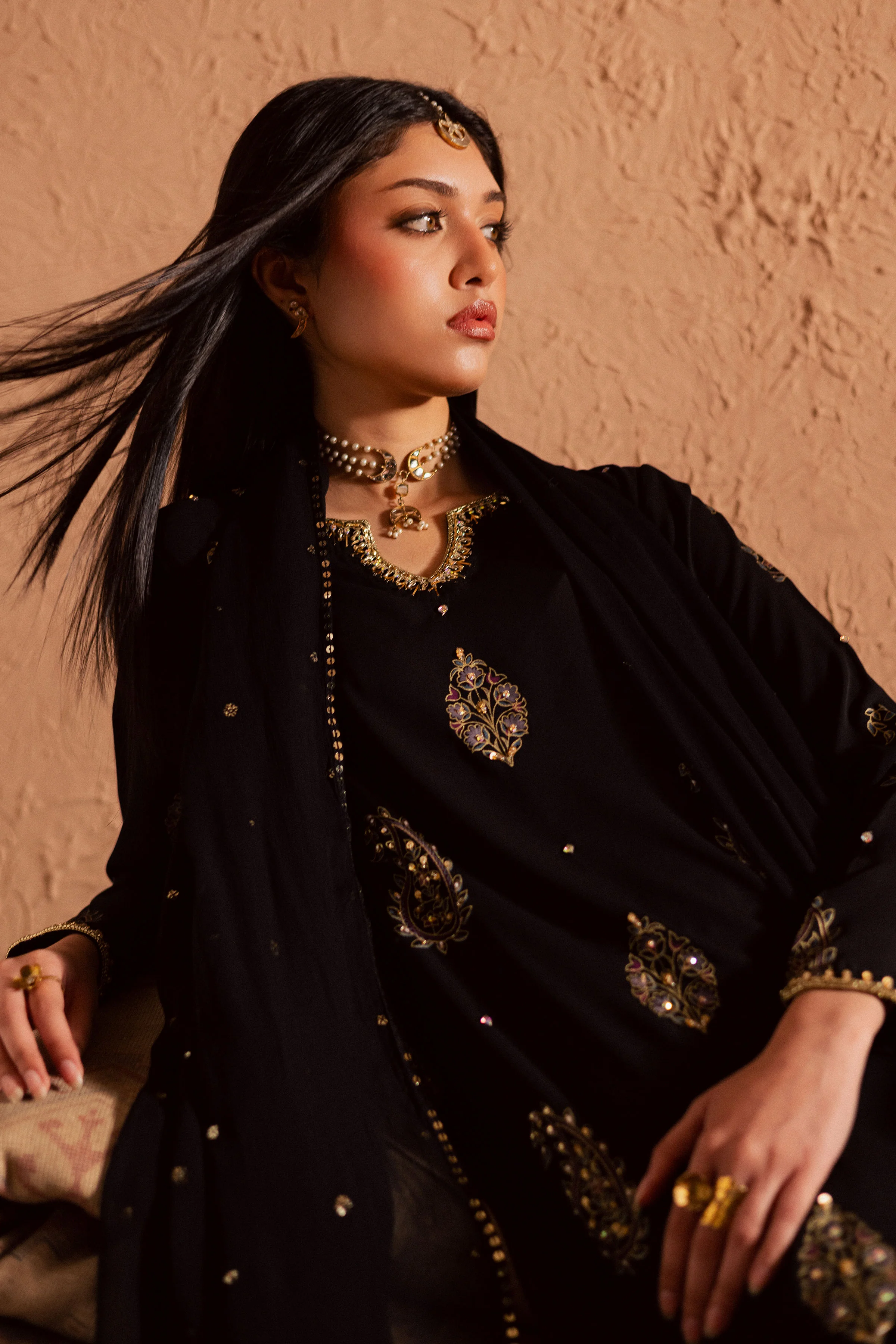 Black Swan 3Pc- Festive Luxe Pret - Image 7