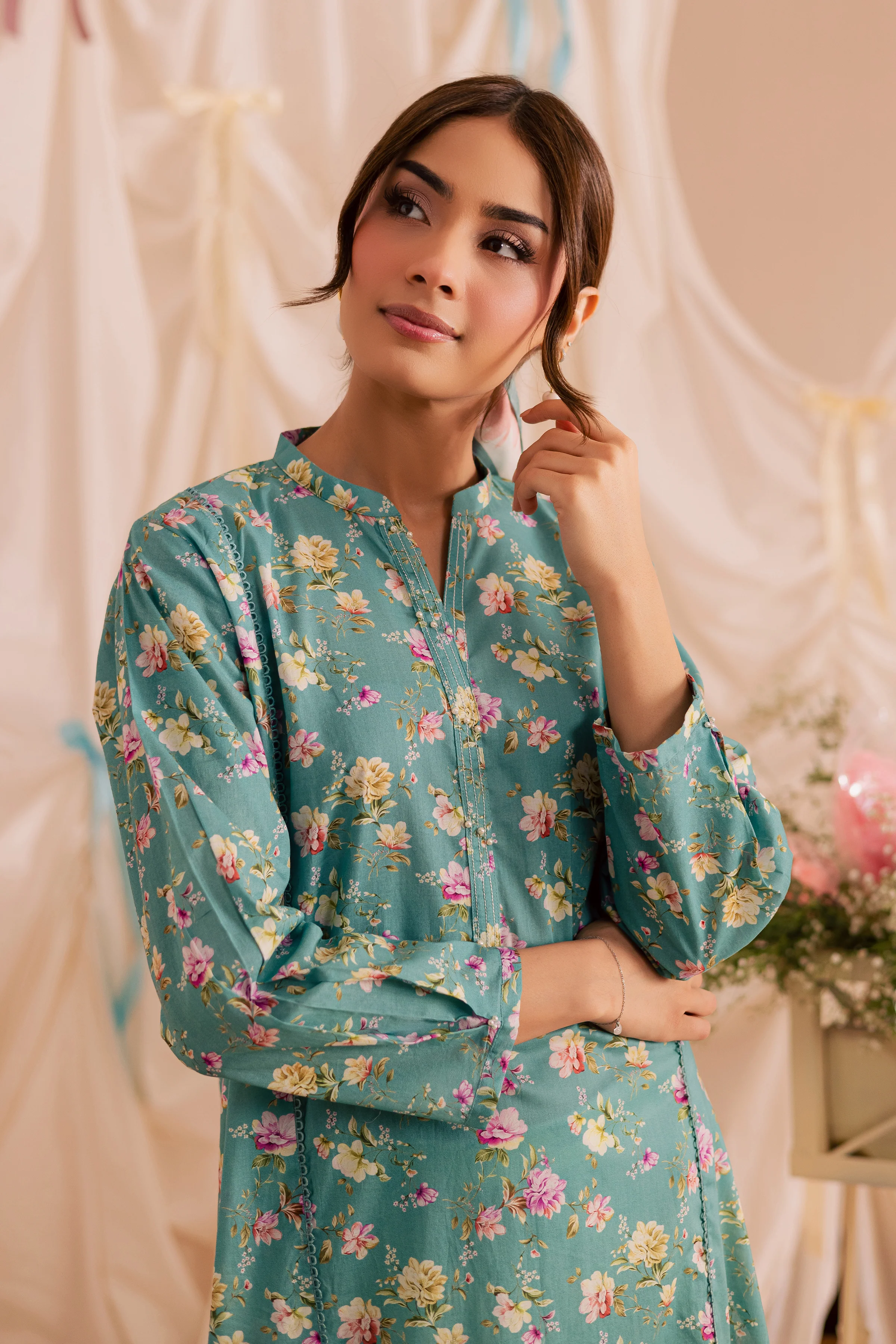 Blue Bree 2Pc - Printed Lawn Dress - Image 3