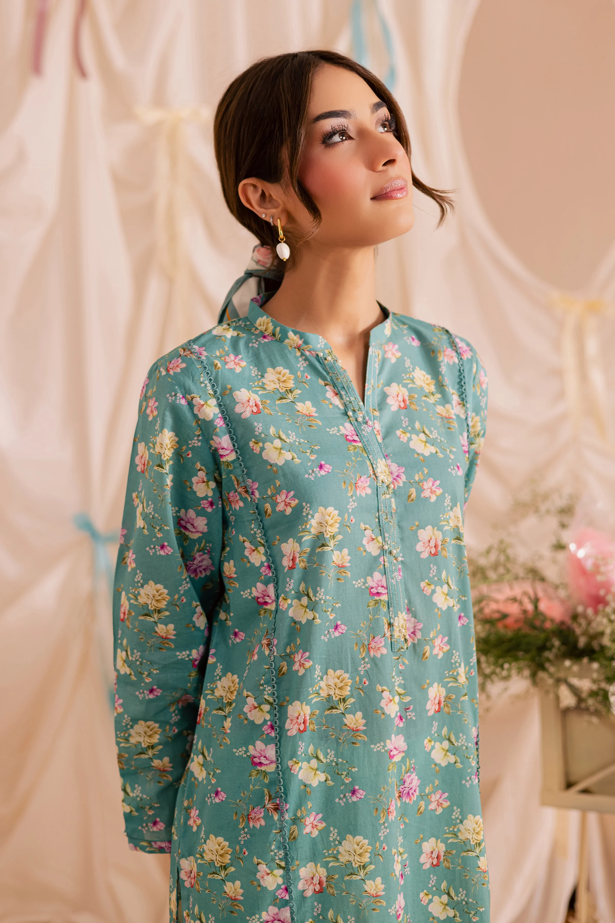 Blue Bree 2Pc - Printed Lawn Dress - Image 7