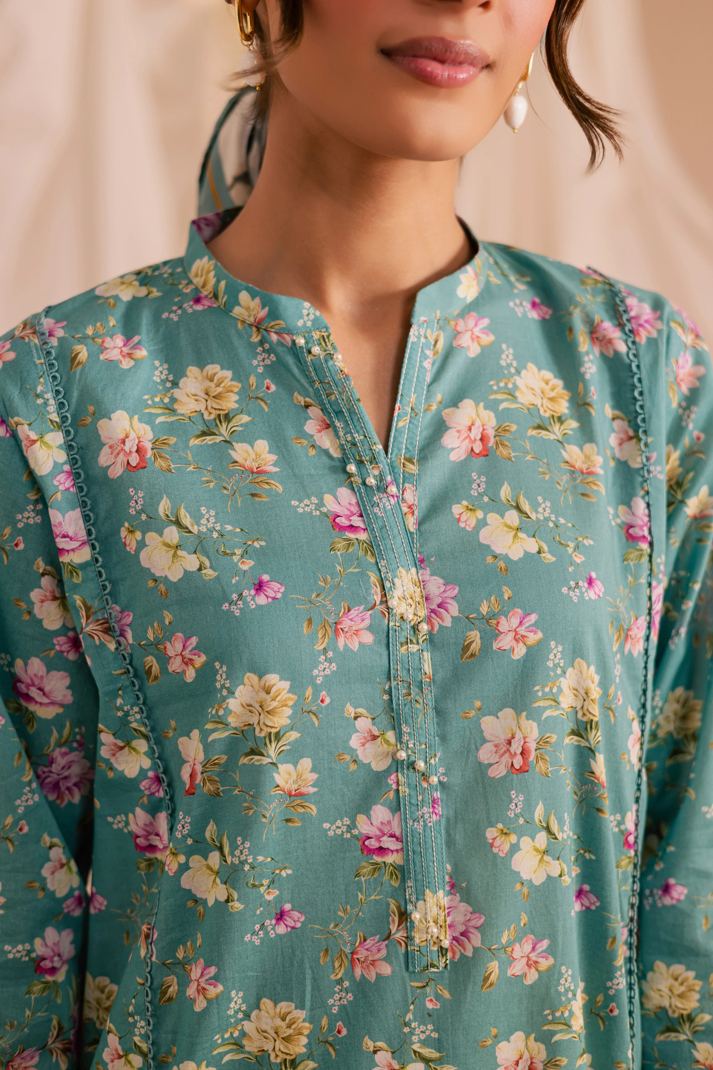 Blue Bree 2Pc - Printed Lawn Dress - Image 8