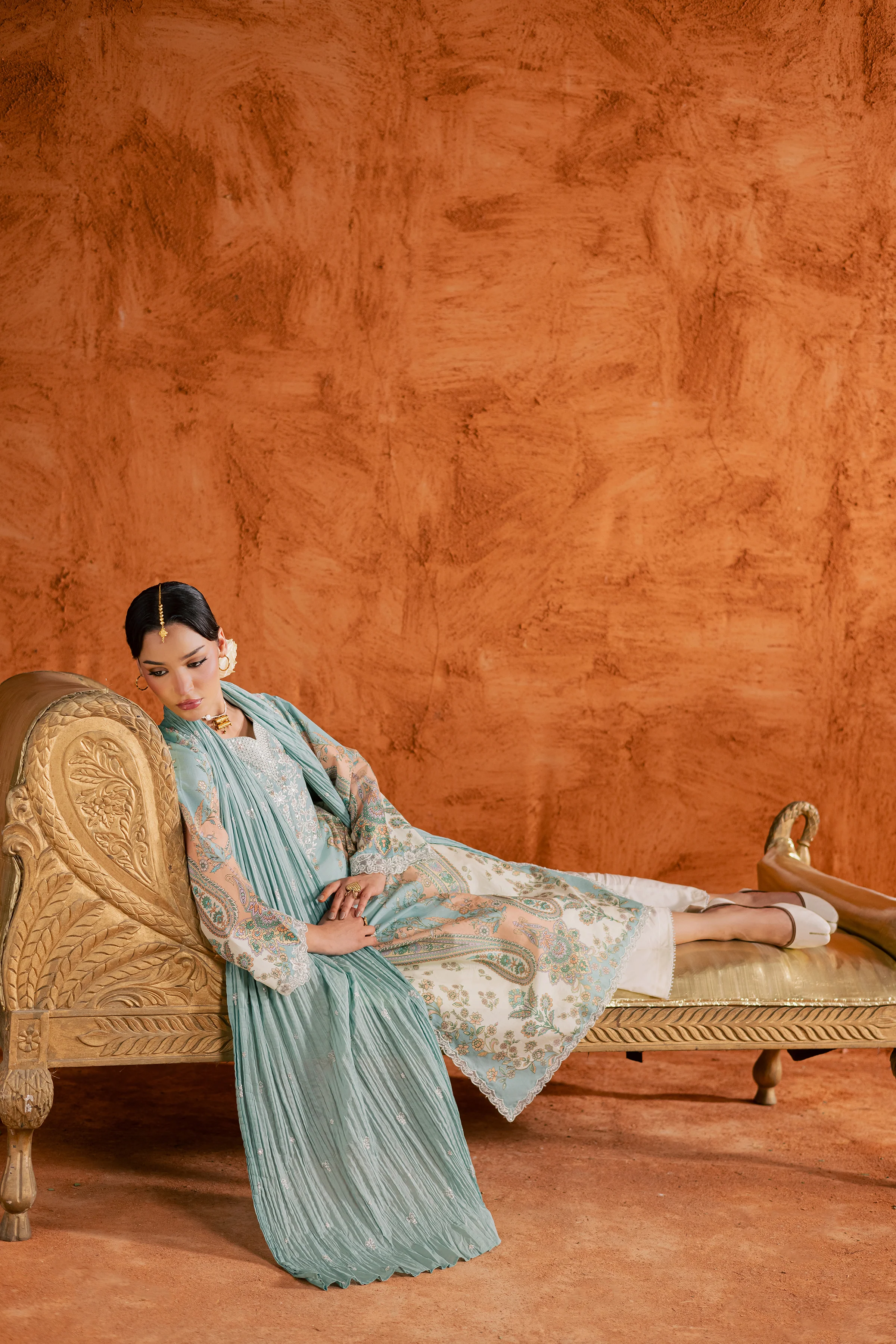 Blue Olaf 3Pc - Printed Lawn Dress - Image 6