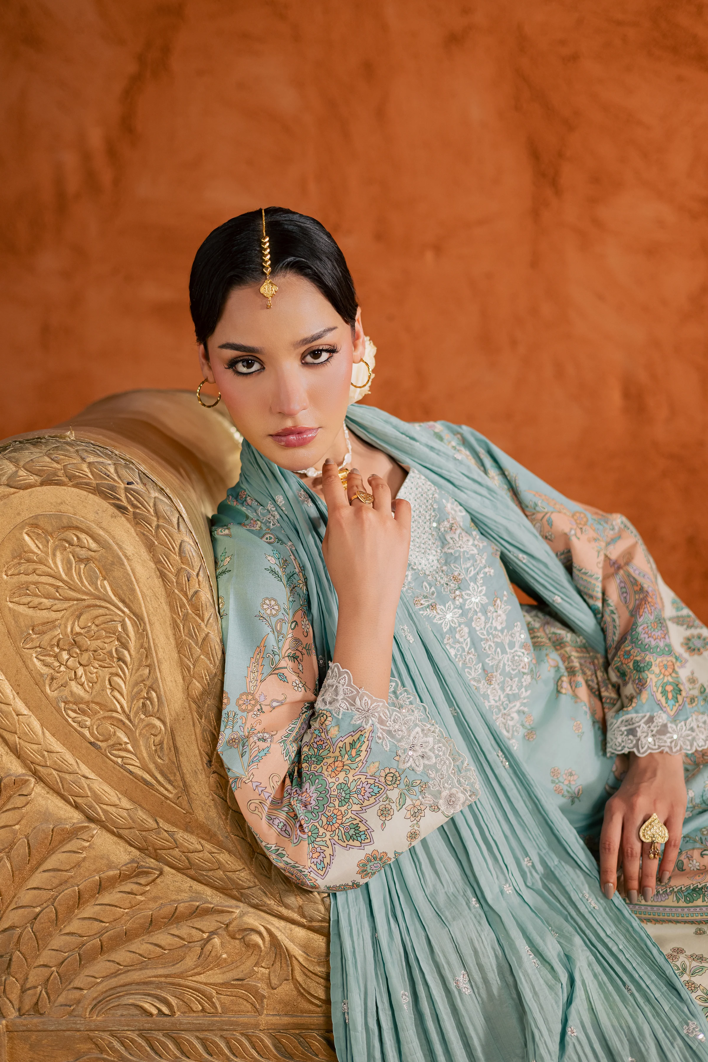 Blue Olaf 3Pc - Printed Lawn Dress - Image 7