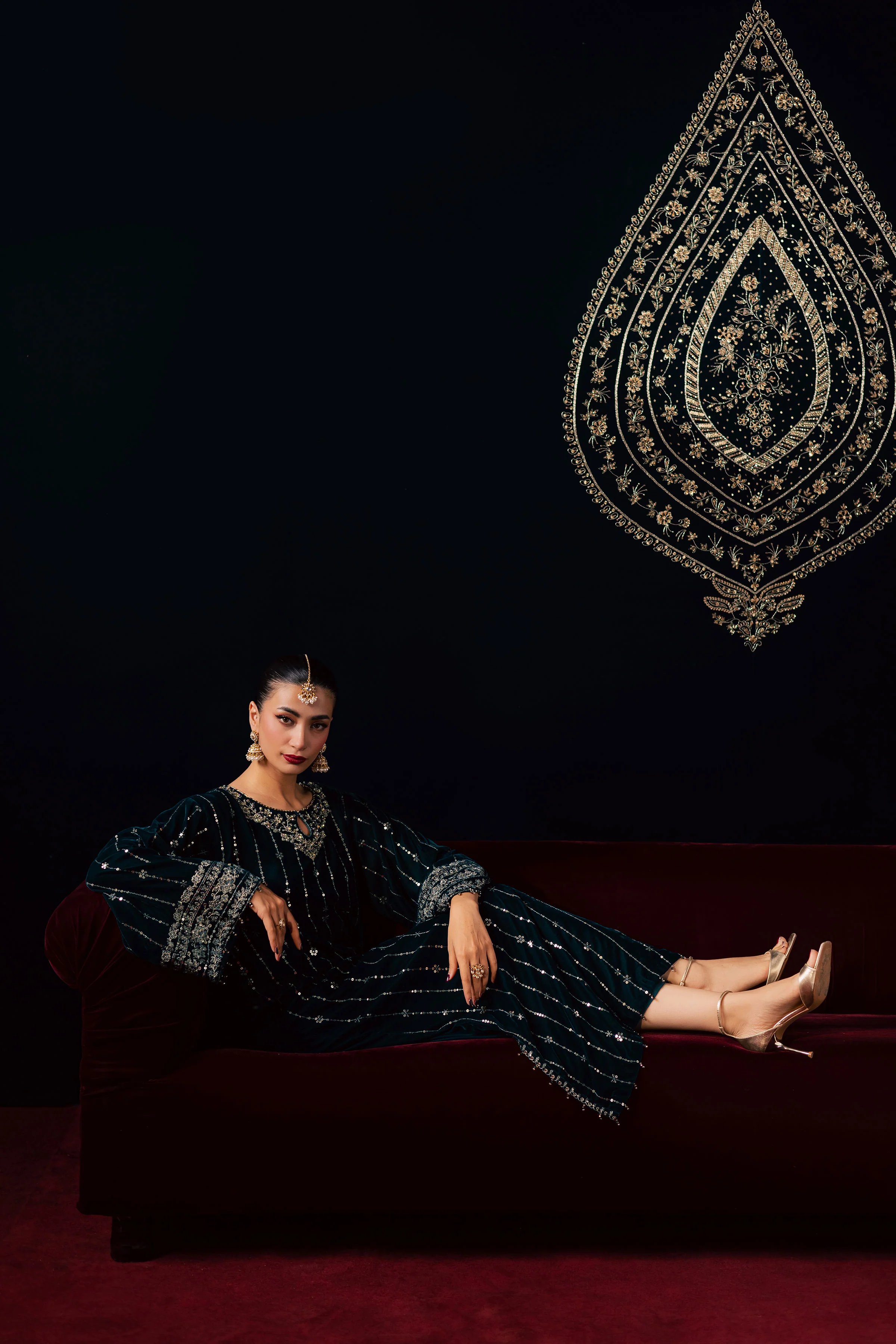 Blue Winter 2Pc - Velvet Luxe Pret - Image 6