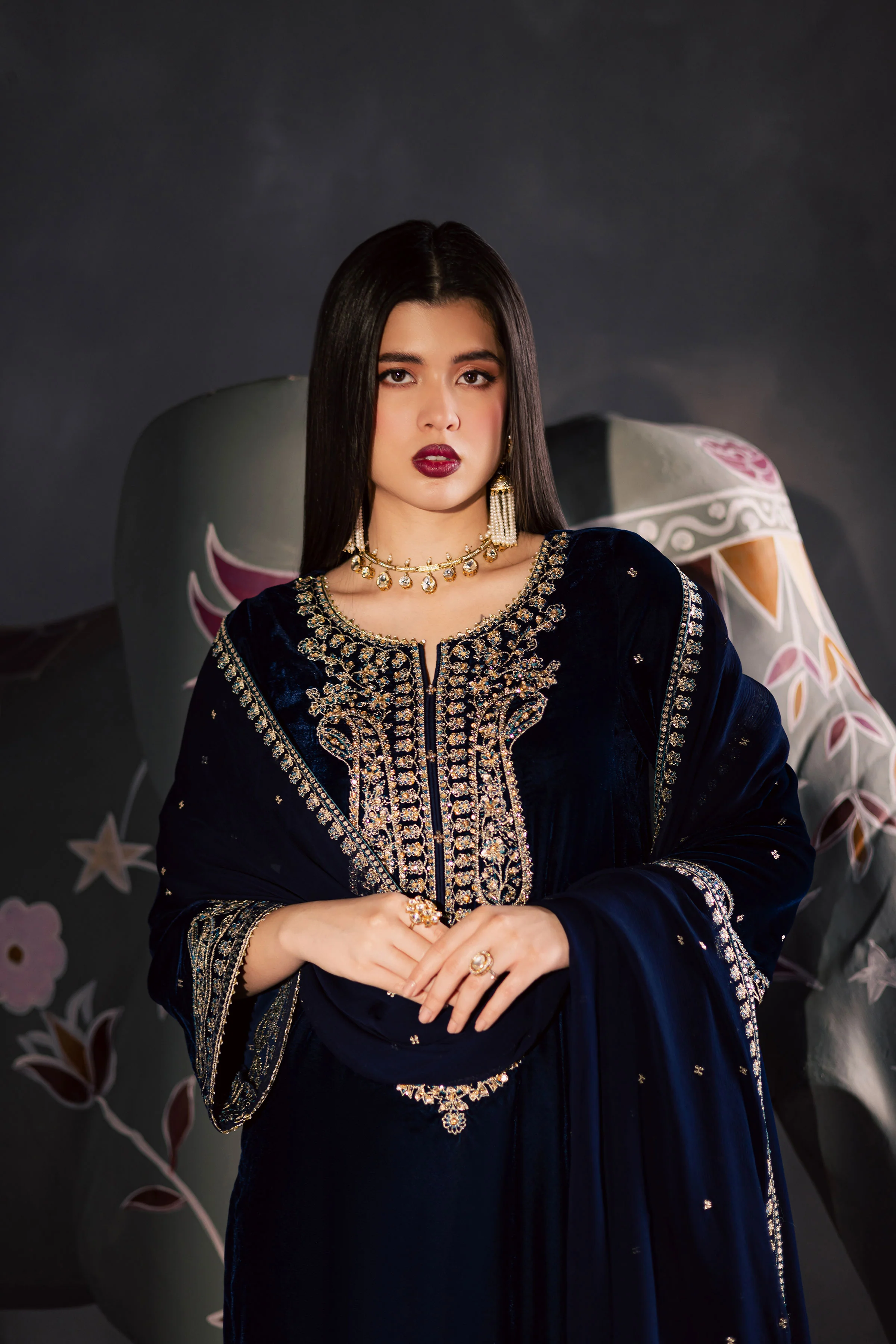 BlueVera 3Pc - Velvet Luxe Pret - Image 2