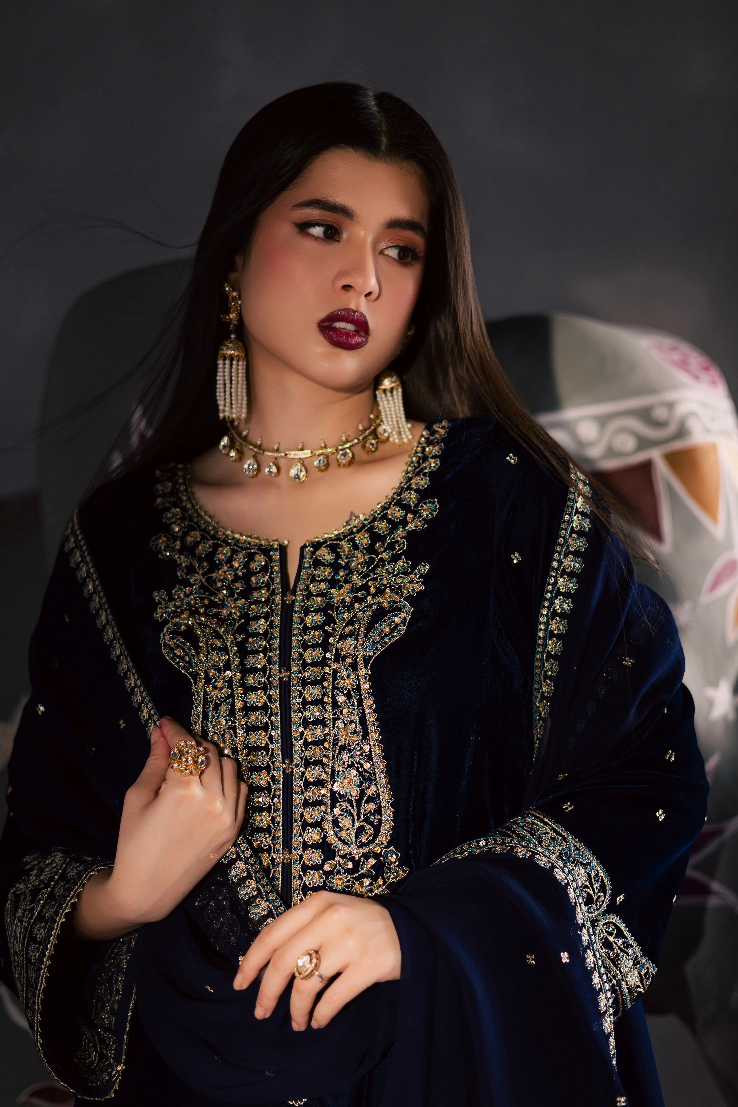 BlueVera 3Pc - Velvet Luxe Pret - Image 5