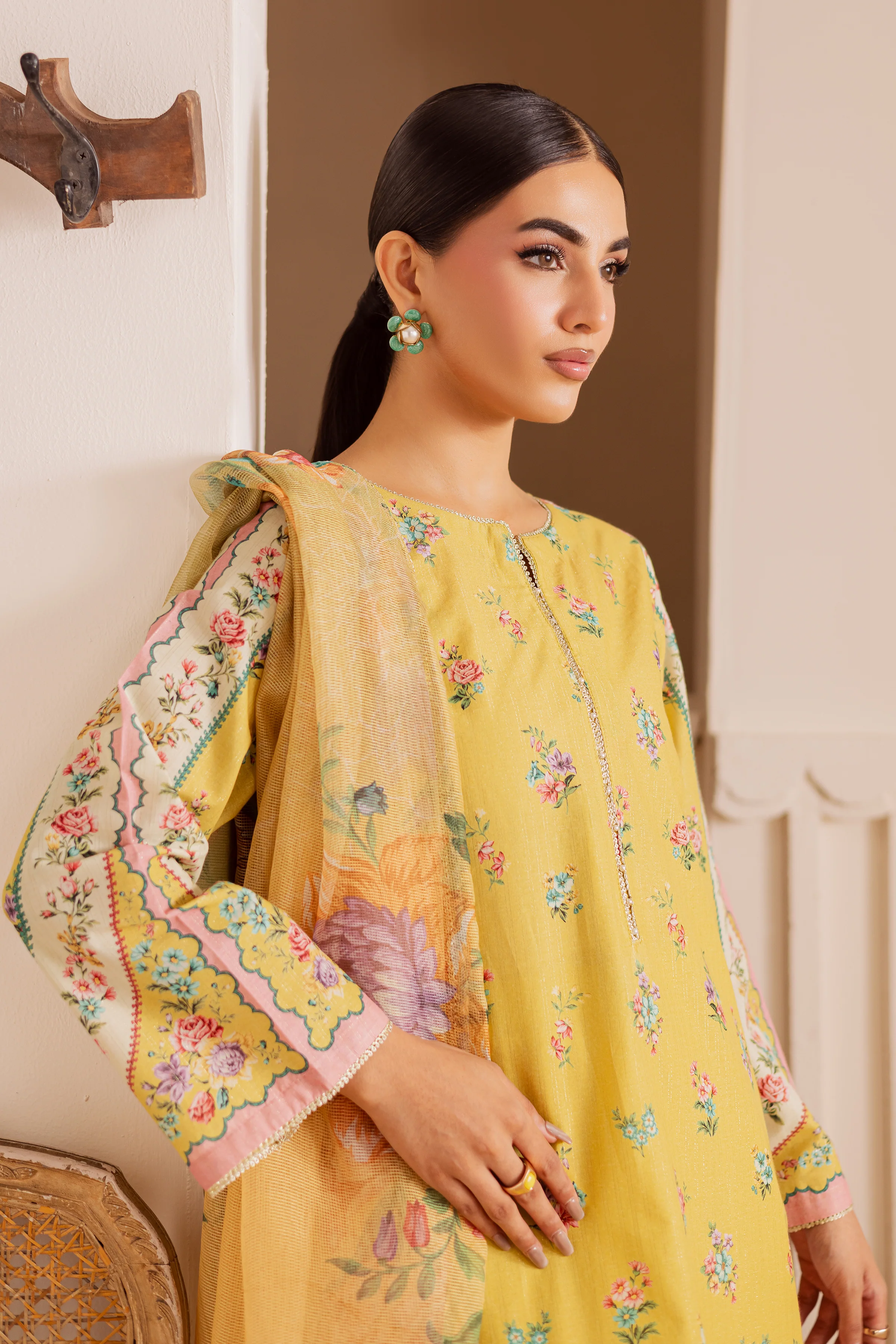 Bruno 3Pc - Printed Casual Pret - Image 3