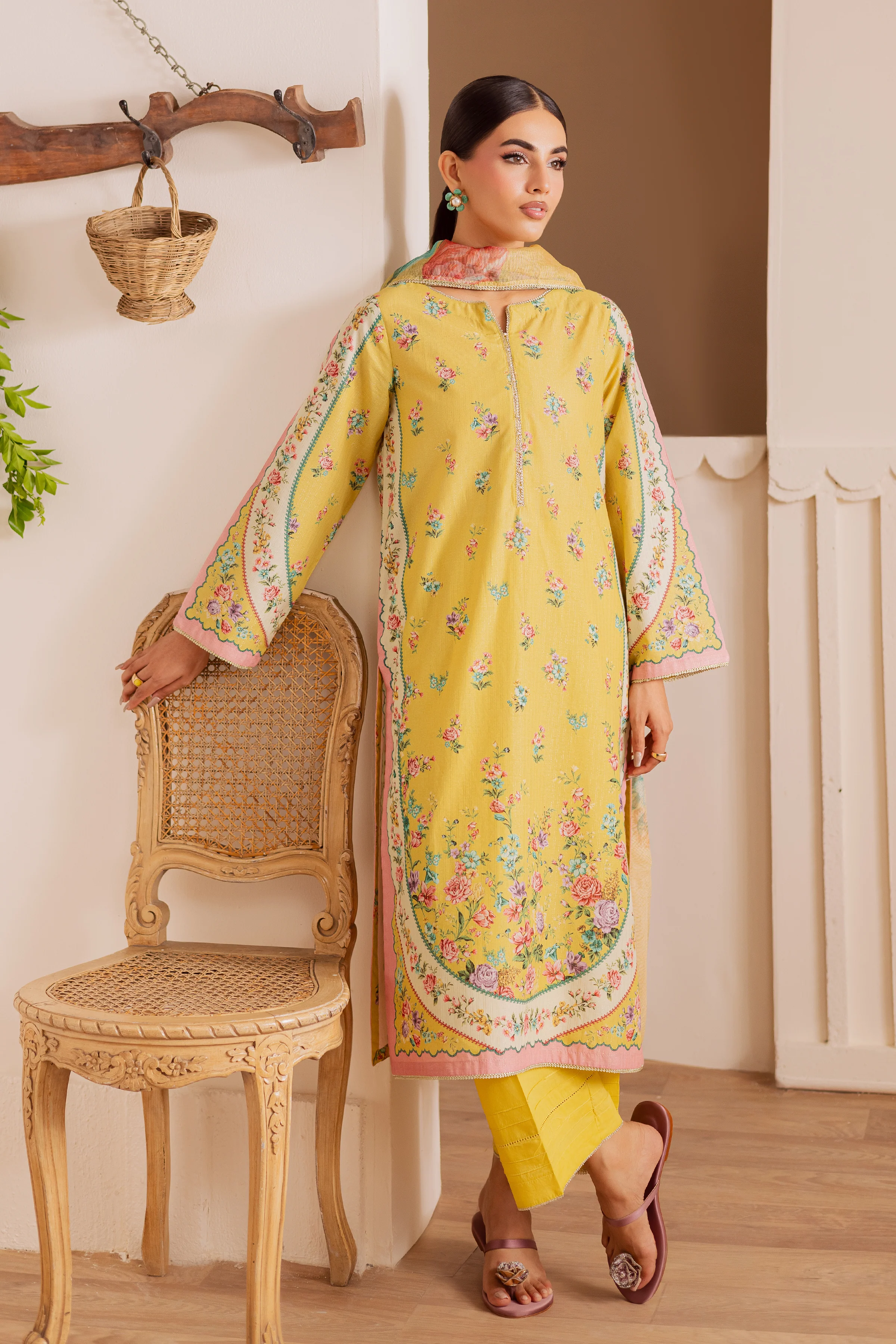 Bruno 3Pc - Printed Casual Pret - Image 5