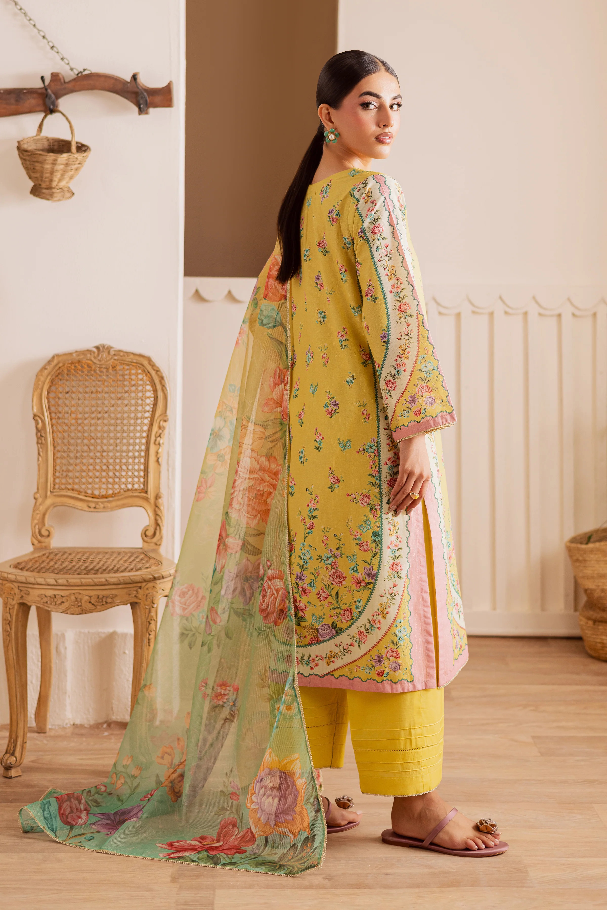 Bruno 3Pc - Printed Casual Pret - Image 6