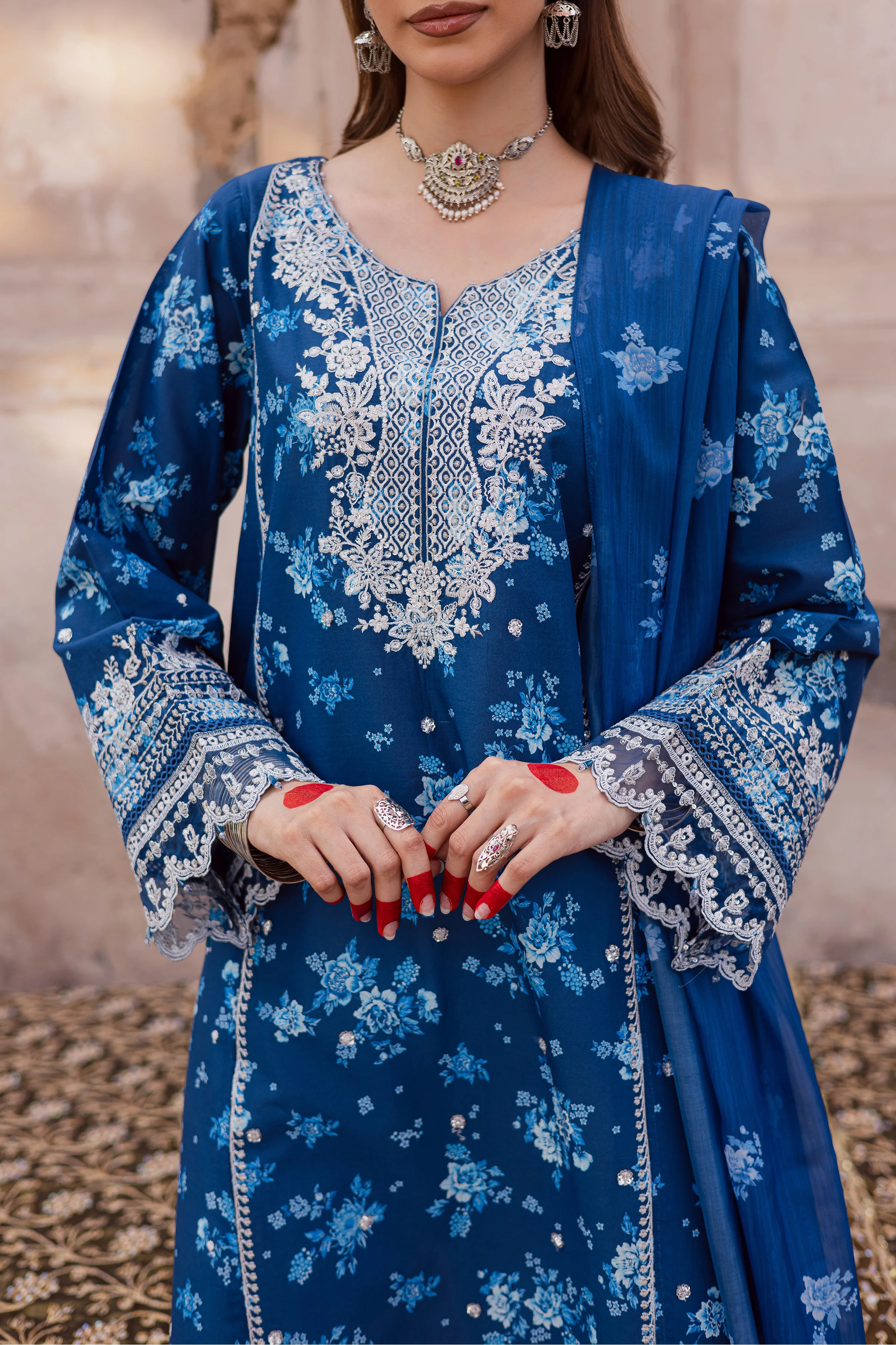 Brynn 3Pc - Festive Eid Prints - Image 9