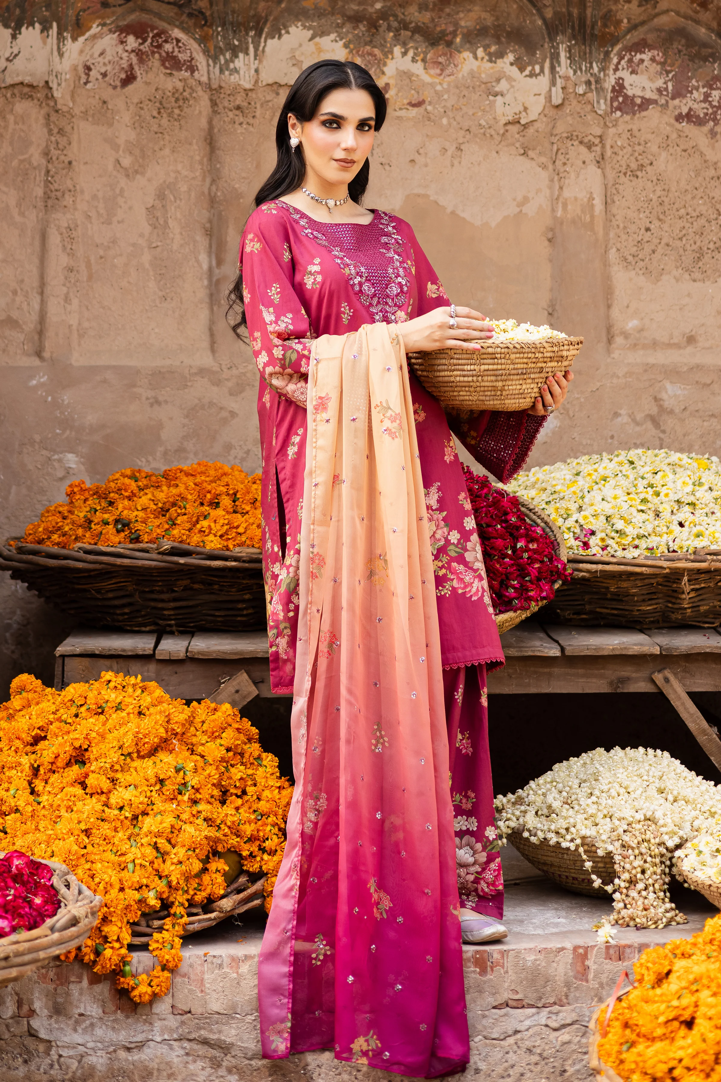 Bubble 3Pc- Printed Lawn Dress - Image 5