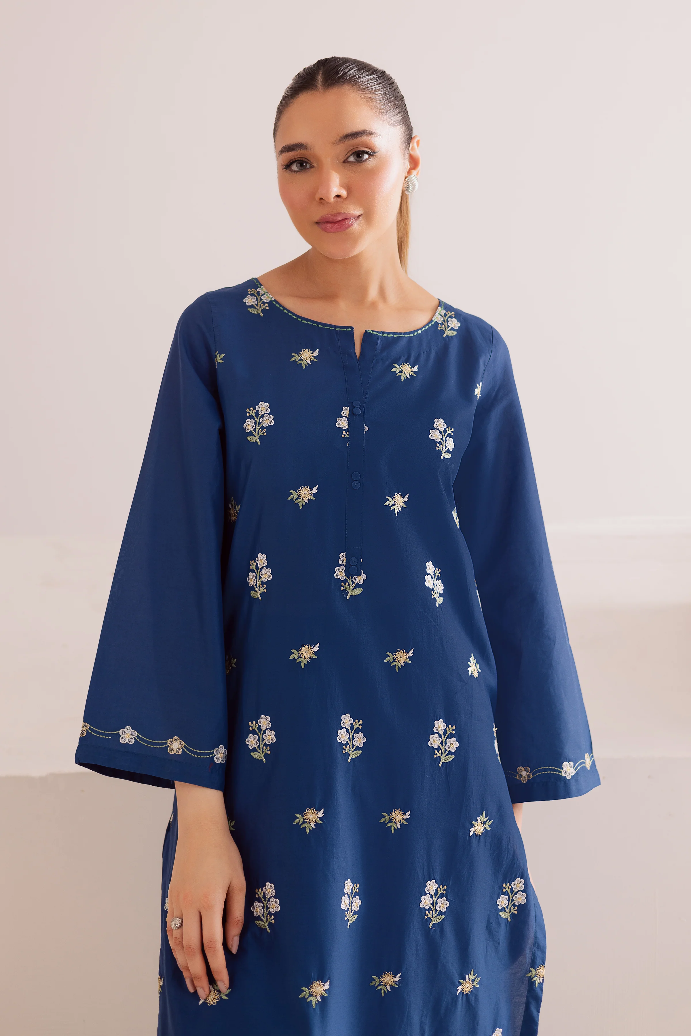 Buji Flies 2Pc - Embroidered Casual Pret - Image 2