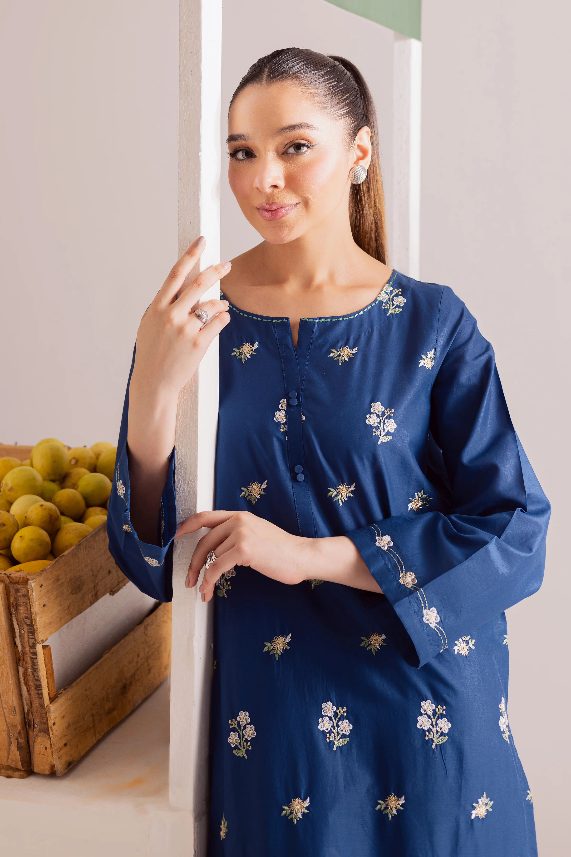 Buji Flies 2Pc - Embroidered Casual Pret - Image 3