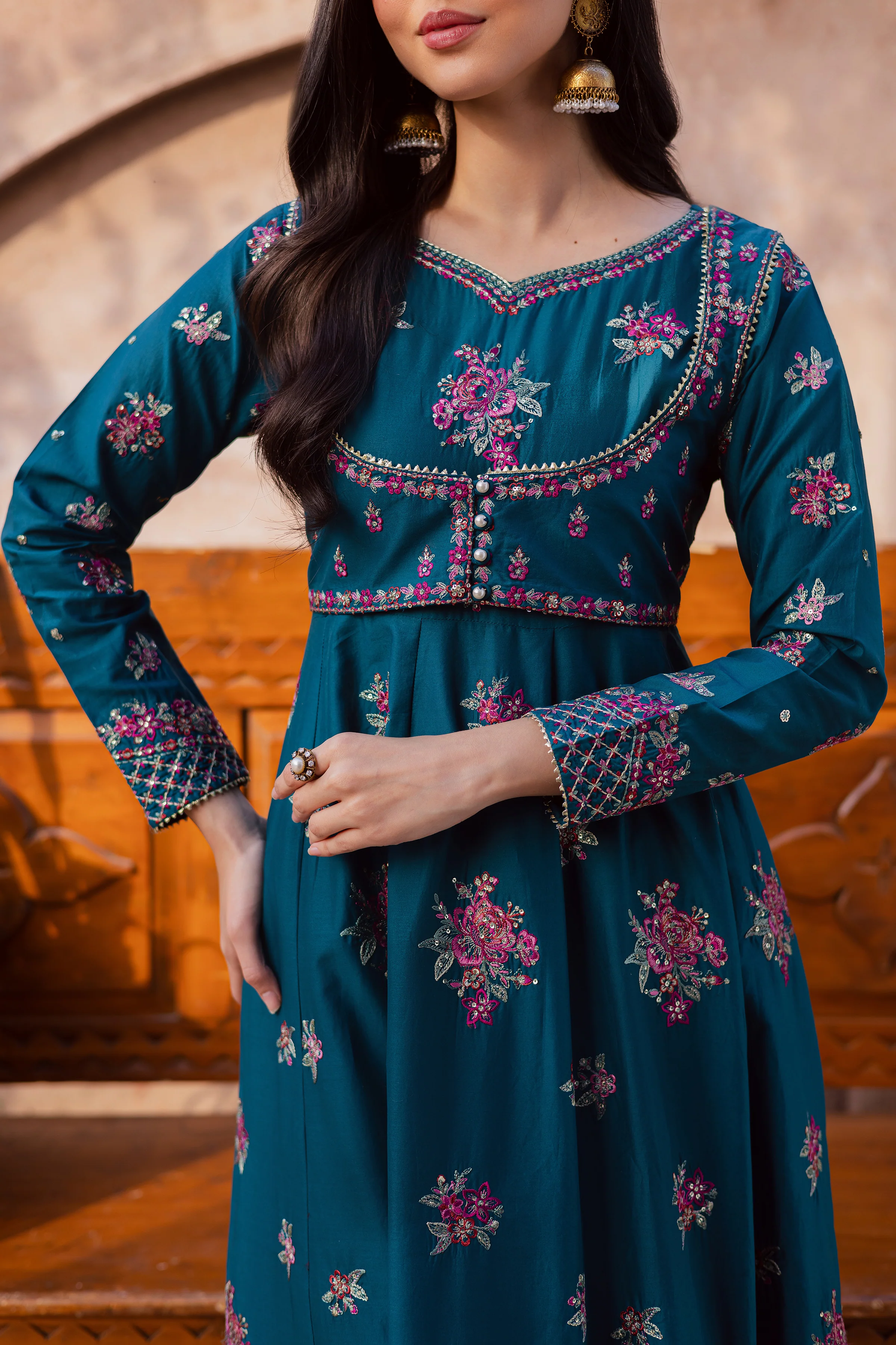 Orla 2Pc - Festive Embroidered Lawn - Image 12