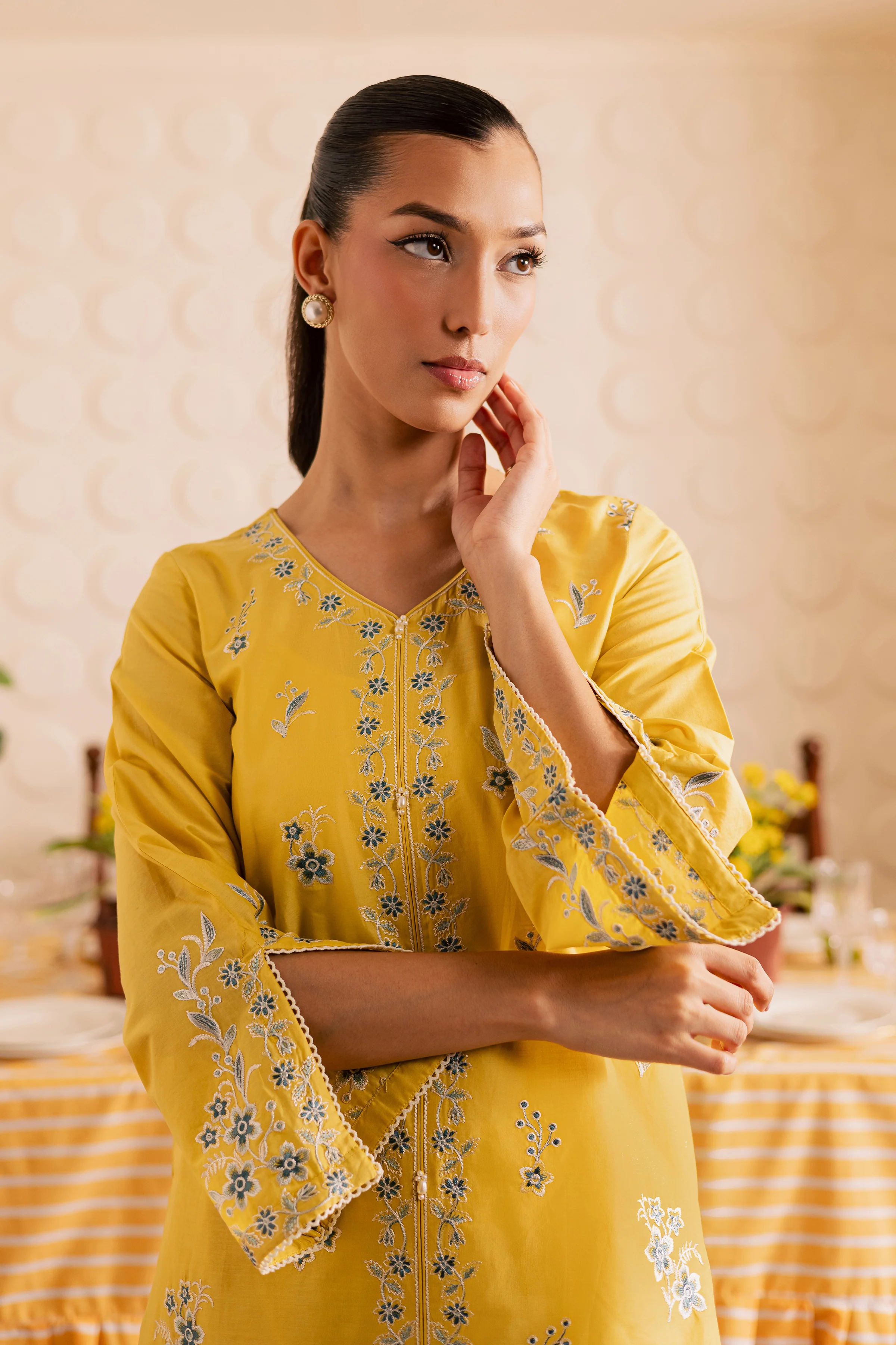 Butter Spread 2pc - Embroidered Lawn Pret - Image 3