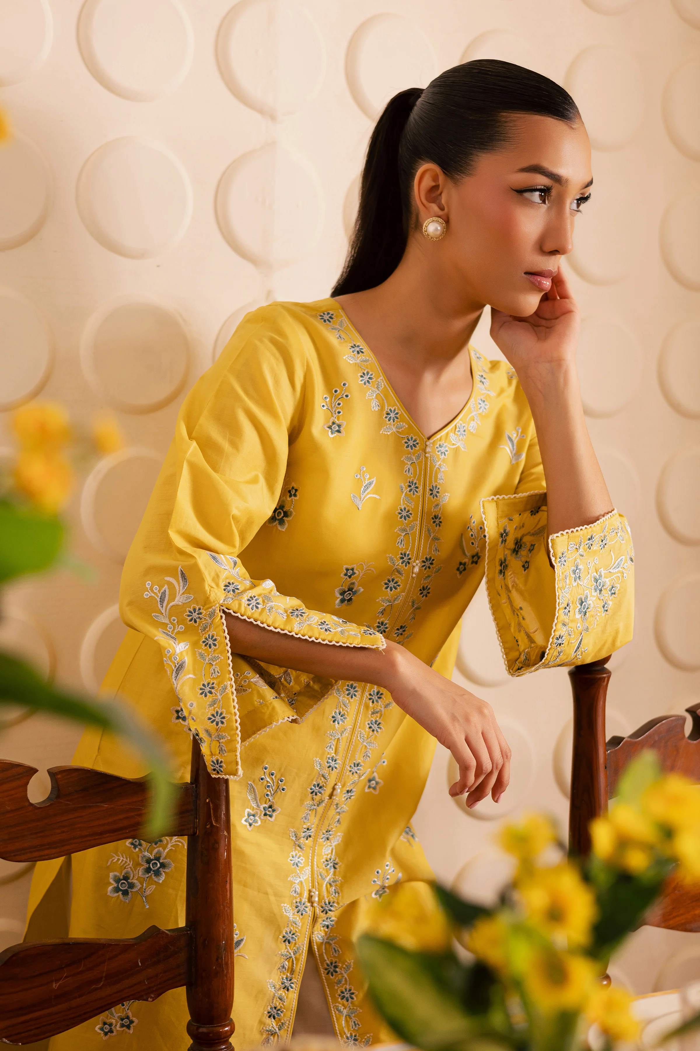 Butter Spread 2pc - Embroidered Lawn Pret - Image 6