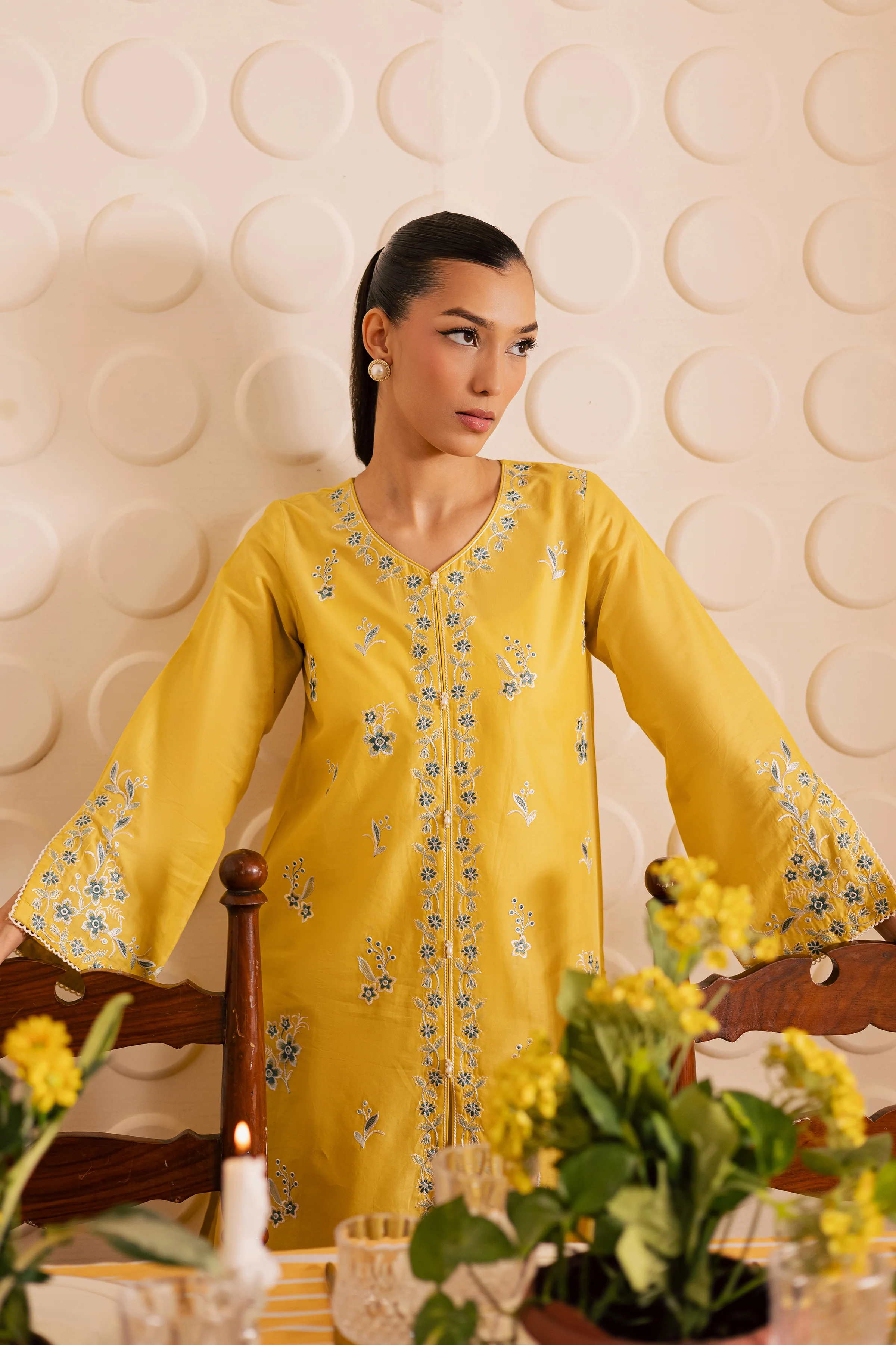 Butter Spread 2pc - Embroidered Lawn Pret - Image 7