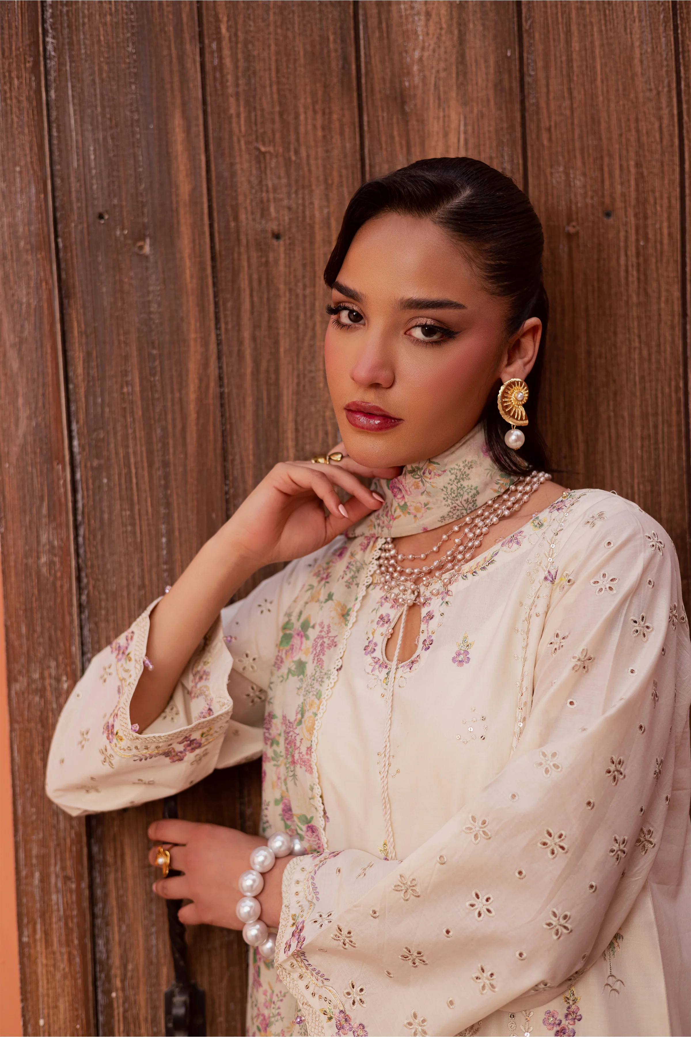 Canberra 3Pc - Festive Embroidered Lawn - Image 3