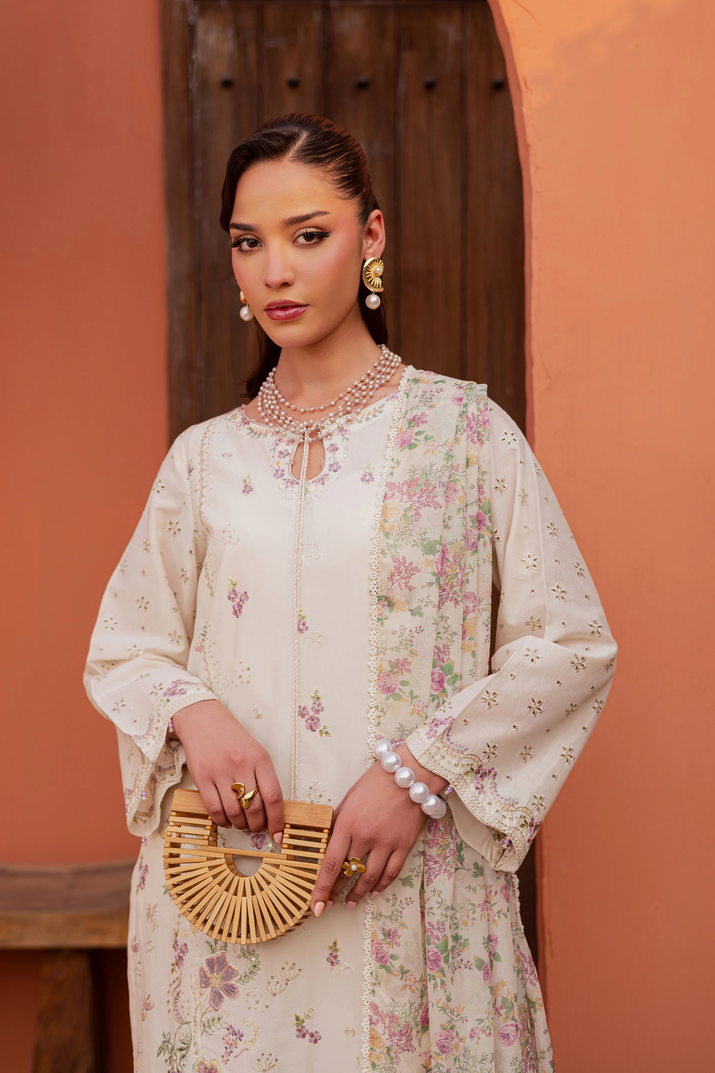 Canberra 3Pc - Festive Embroidered Lawn - Image 5