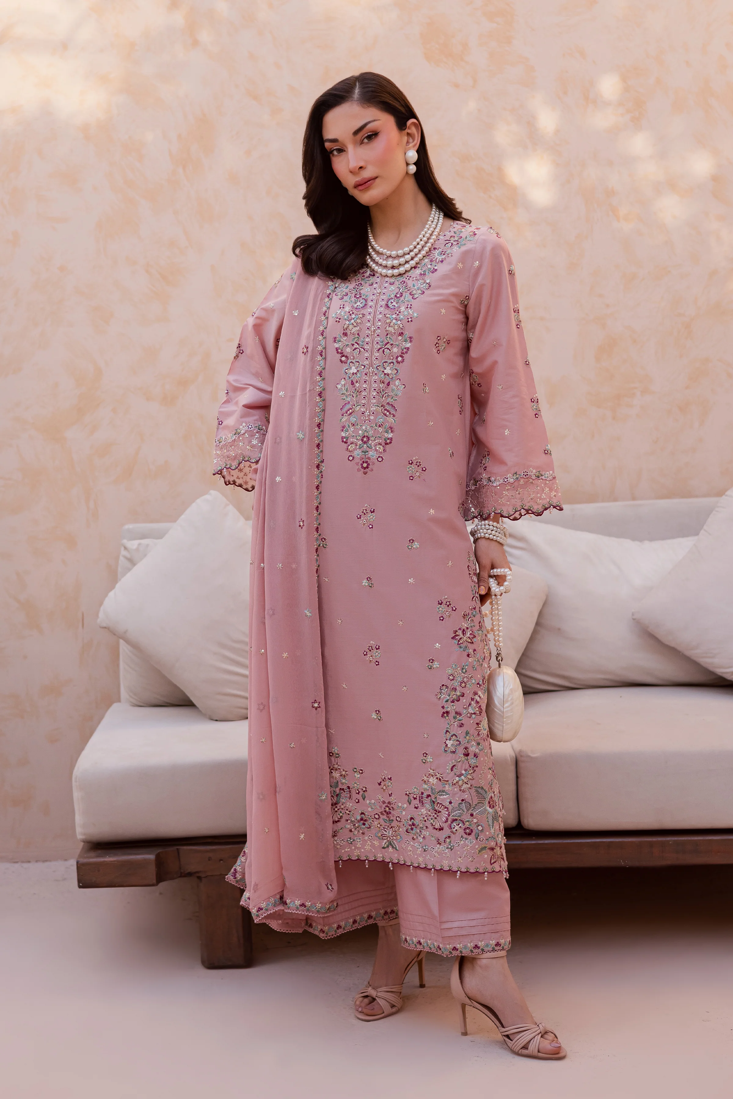 Candis 3Pc - Festive Embroidered Lawn - Image 5