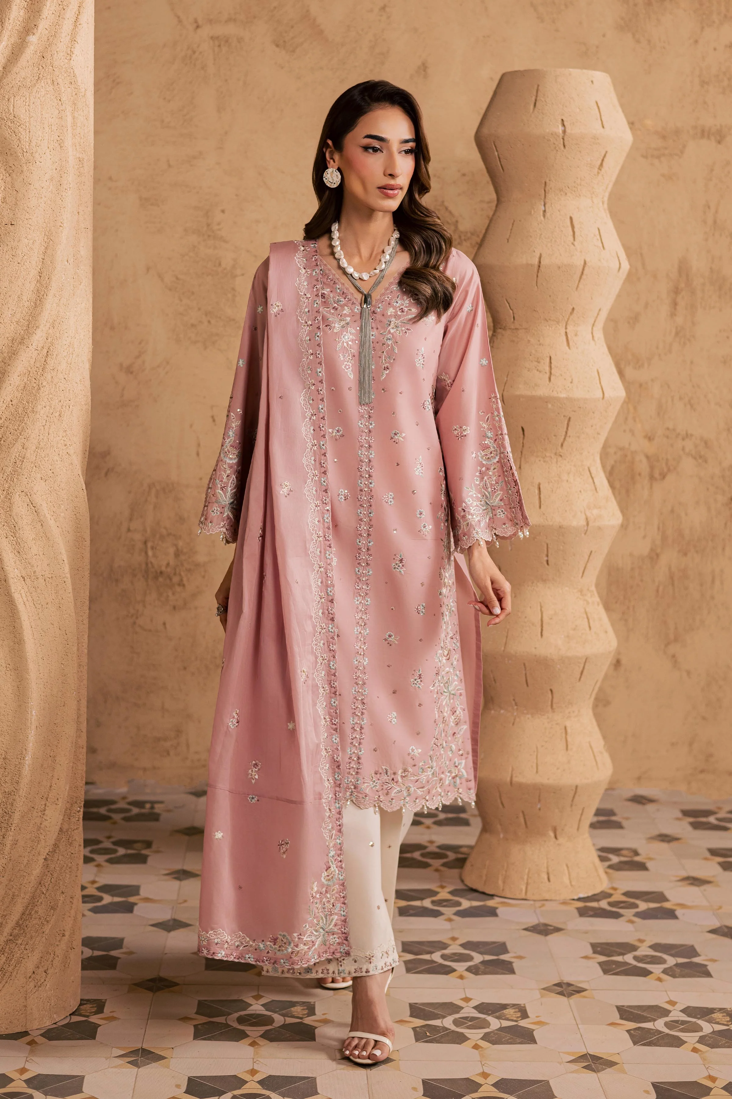 Candy 3Pc - Embroidered Festive Pret - Image 4