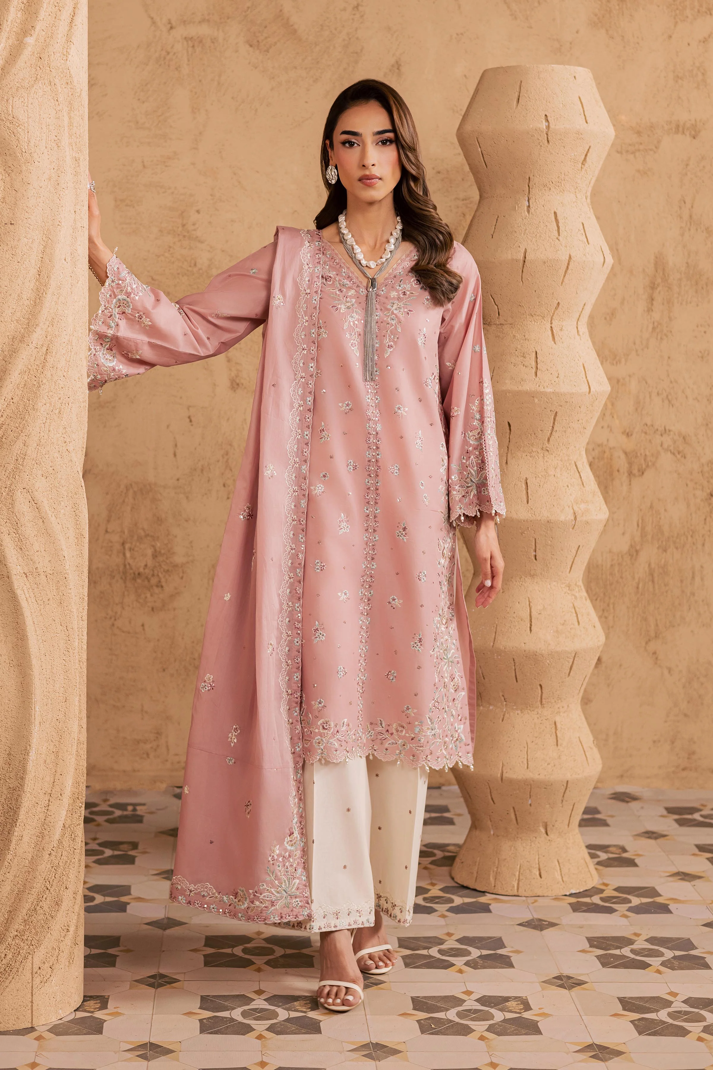 Candy 3Pc - Embroidered Festive Pret - Image 6