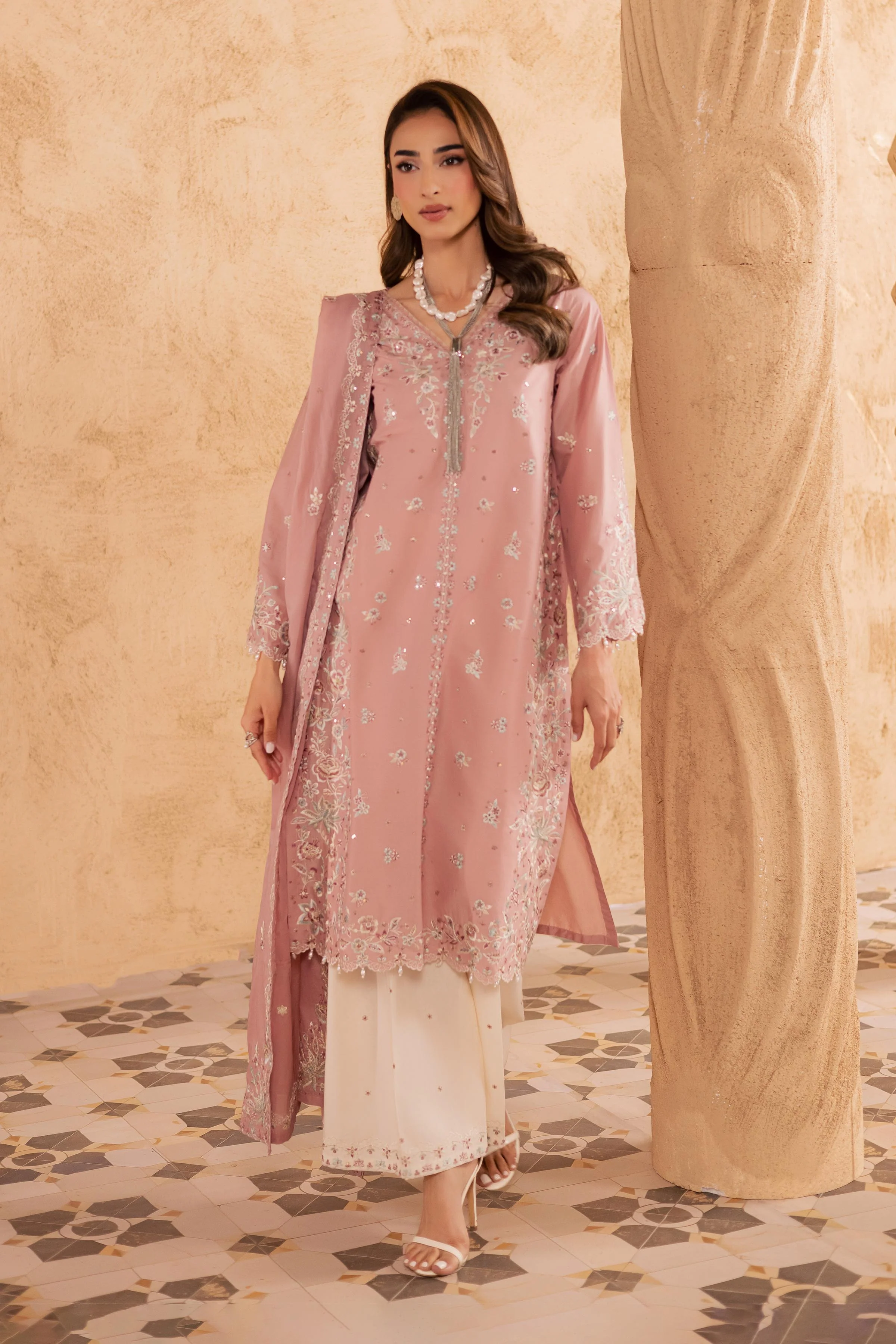 Candy 3Pc - Embroidered Festive Pret - Image 8