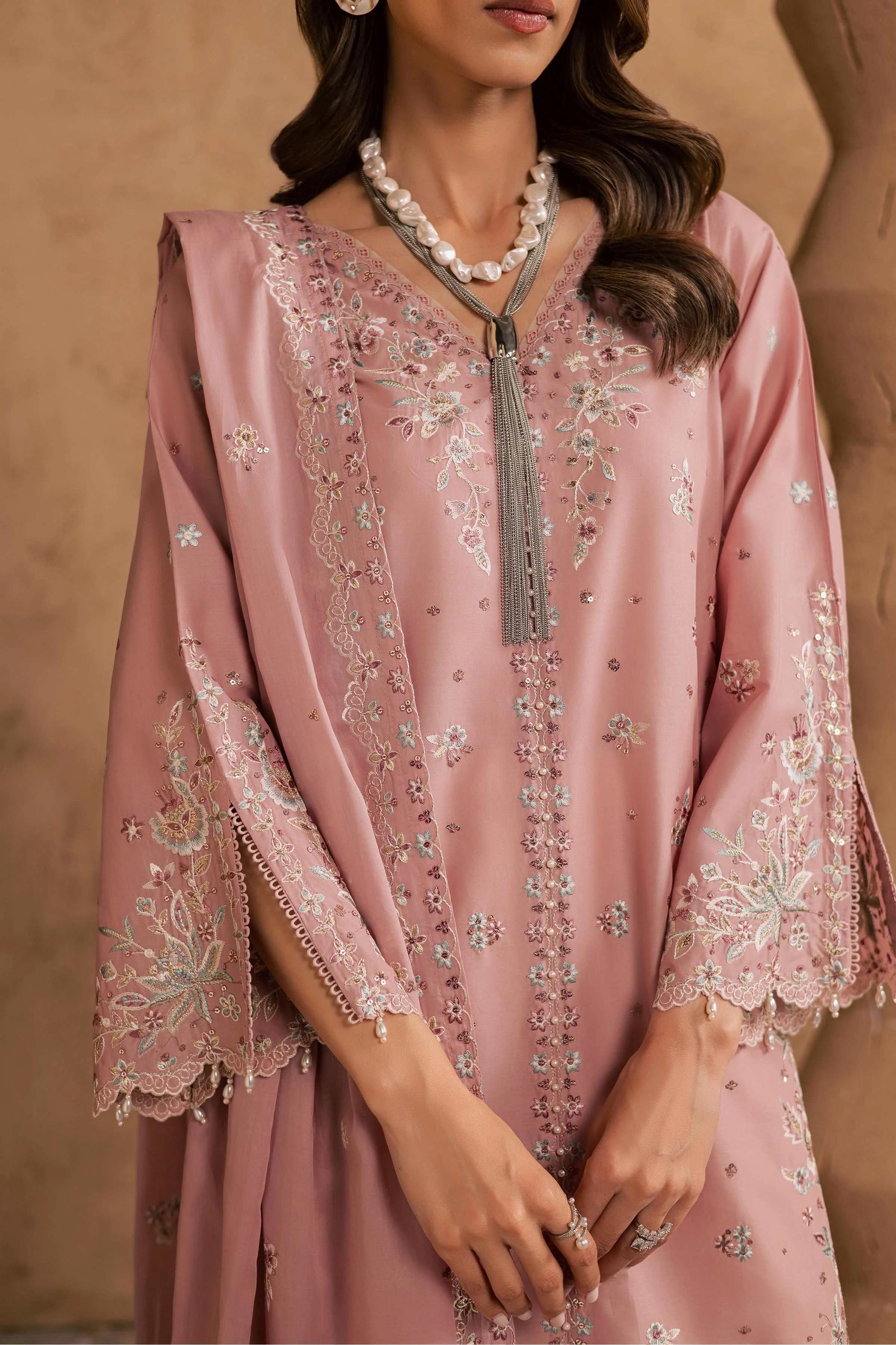 Candy 3Pc - Embroidered Festive Pret - Image 9