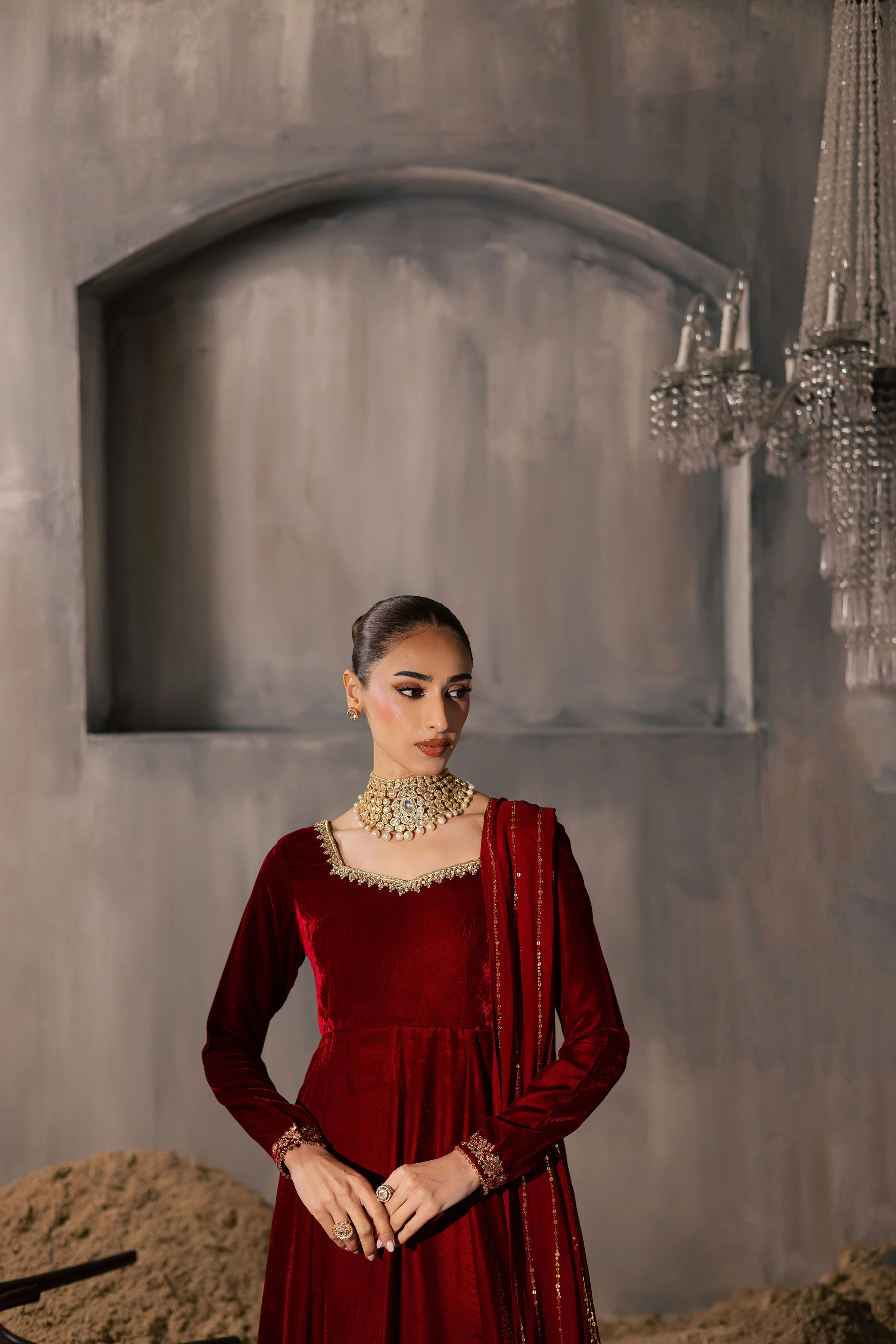 Carnation 3Pc - Velvet Luxe Pret - Image 4