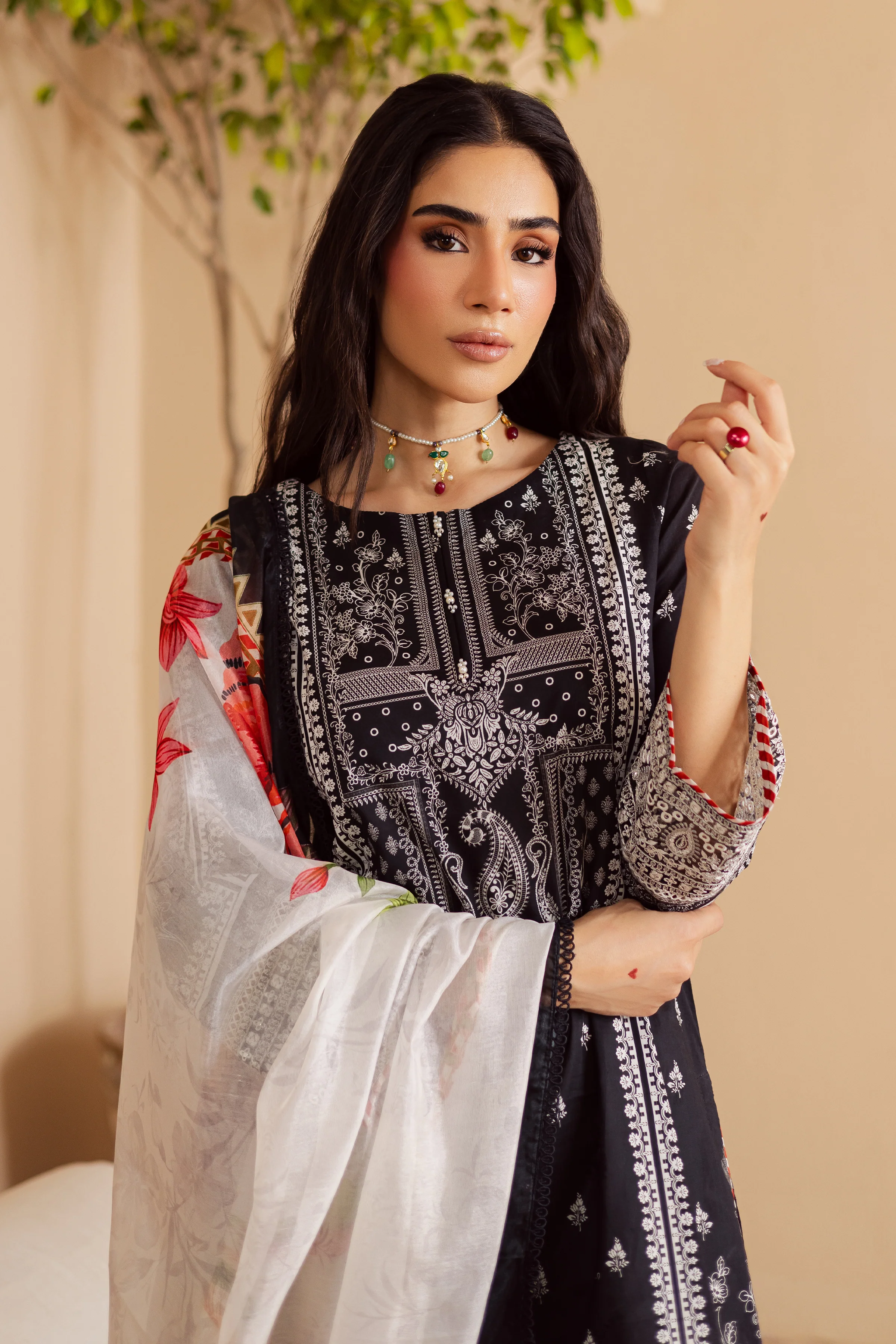 Carter 3Pc - Festive Eid Prints - Image 3