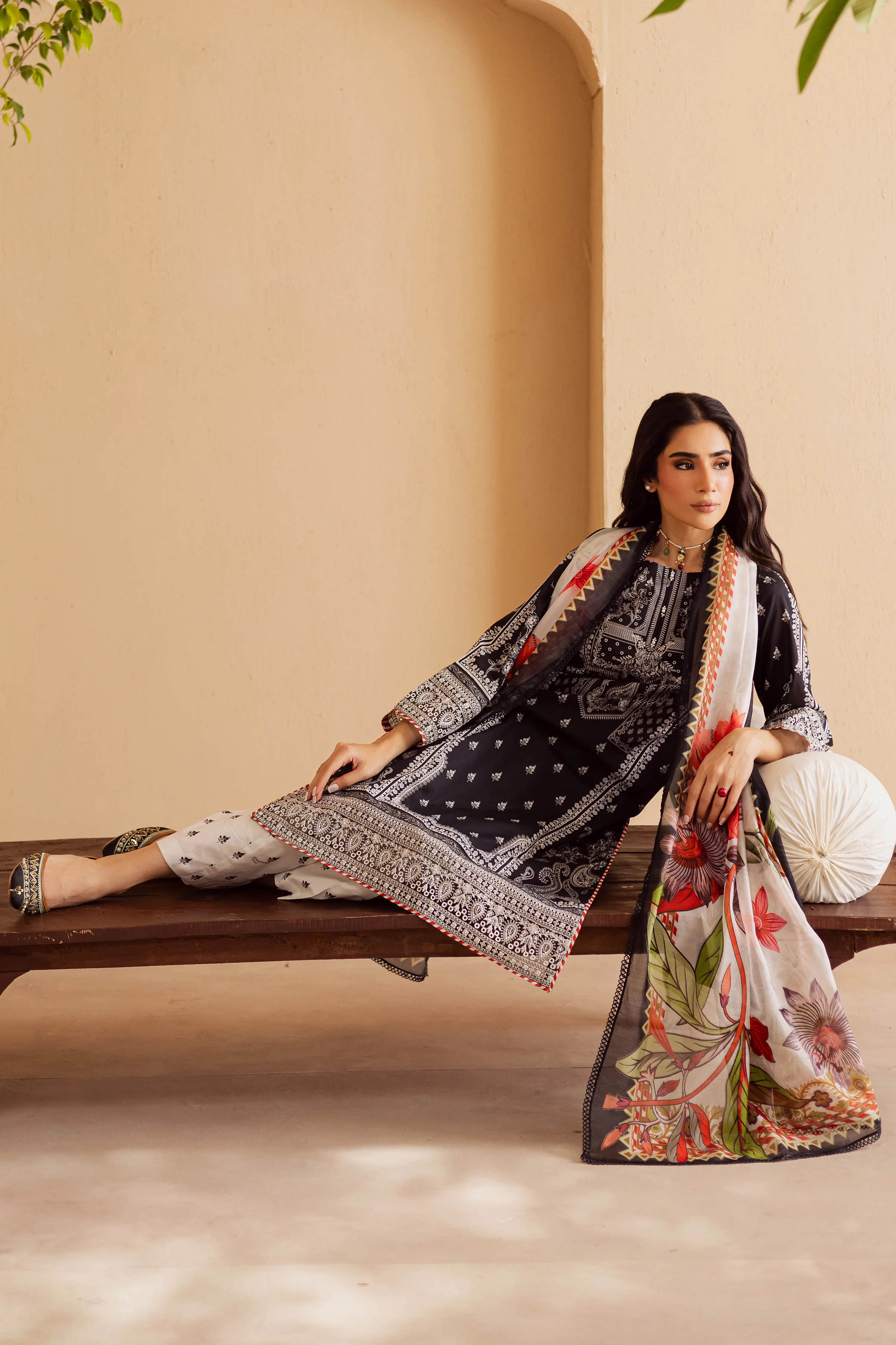 Carter 3Pc - Festive Eid Prints - Image 4