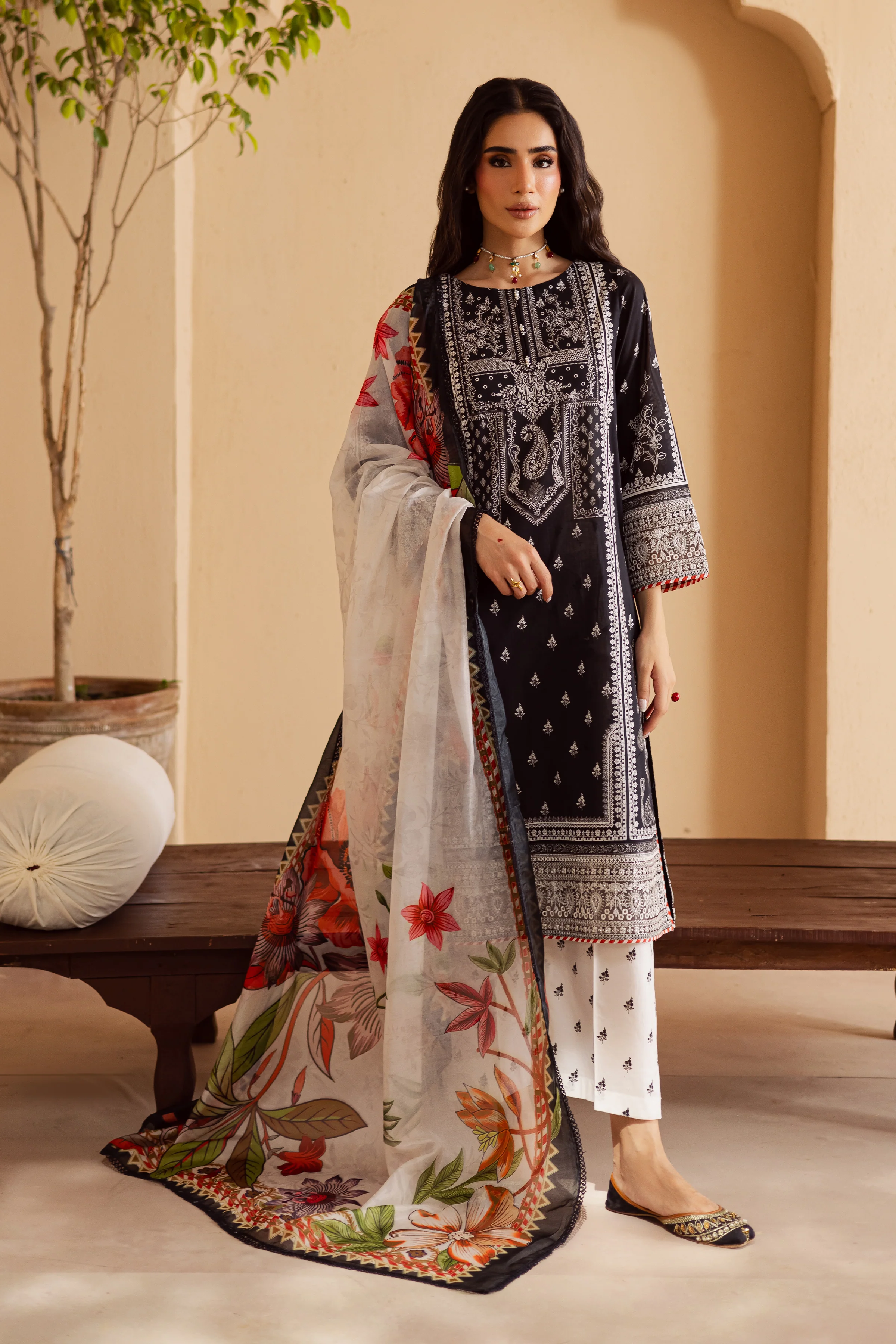 Carter 3Pc - Festive Eid Prints - Image 5