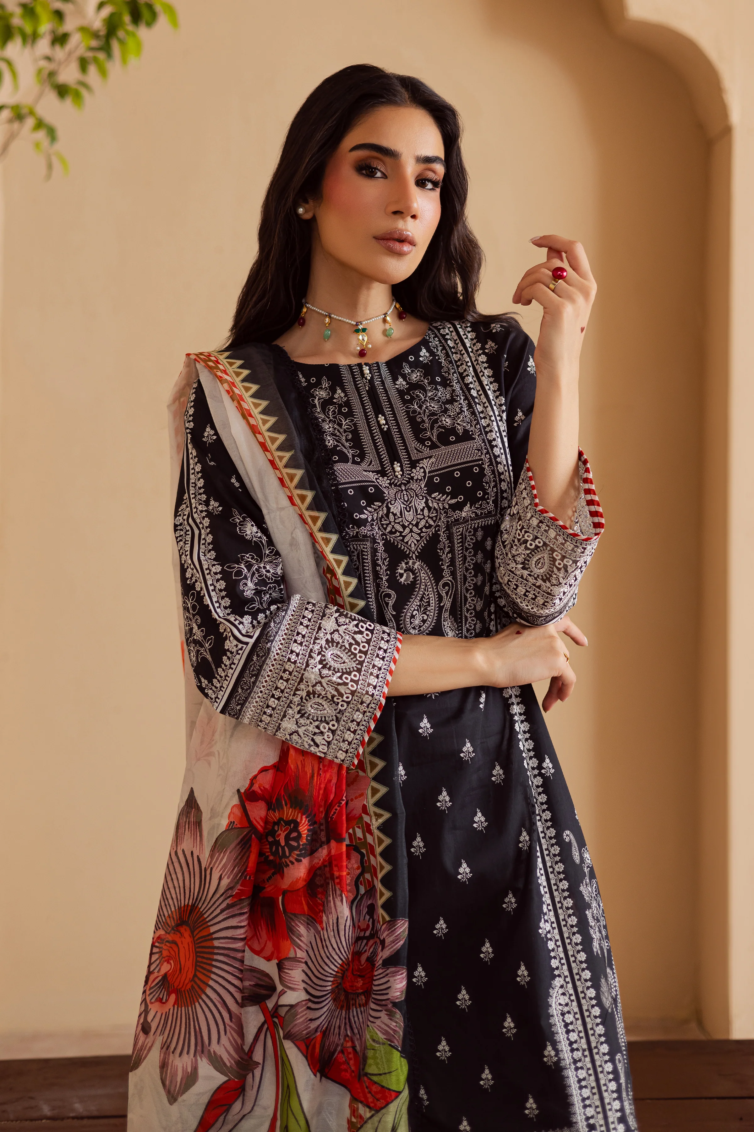 Carter 3Pc - Festive Eid Prints - Image 6