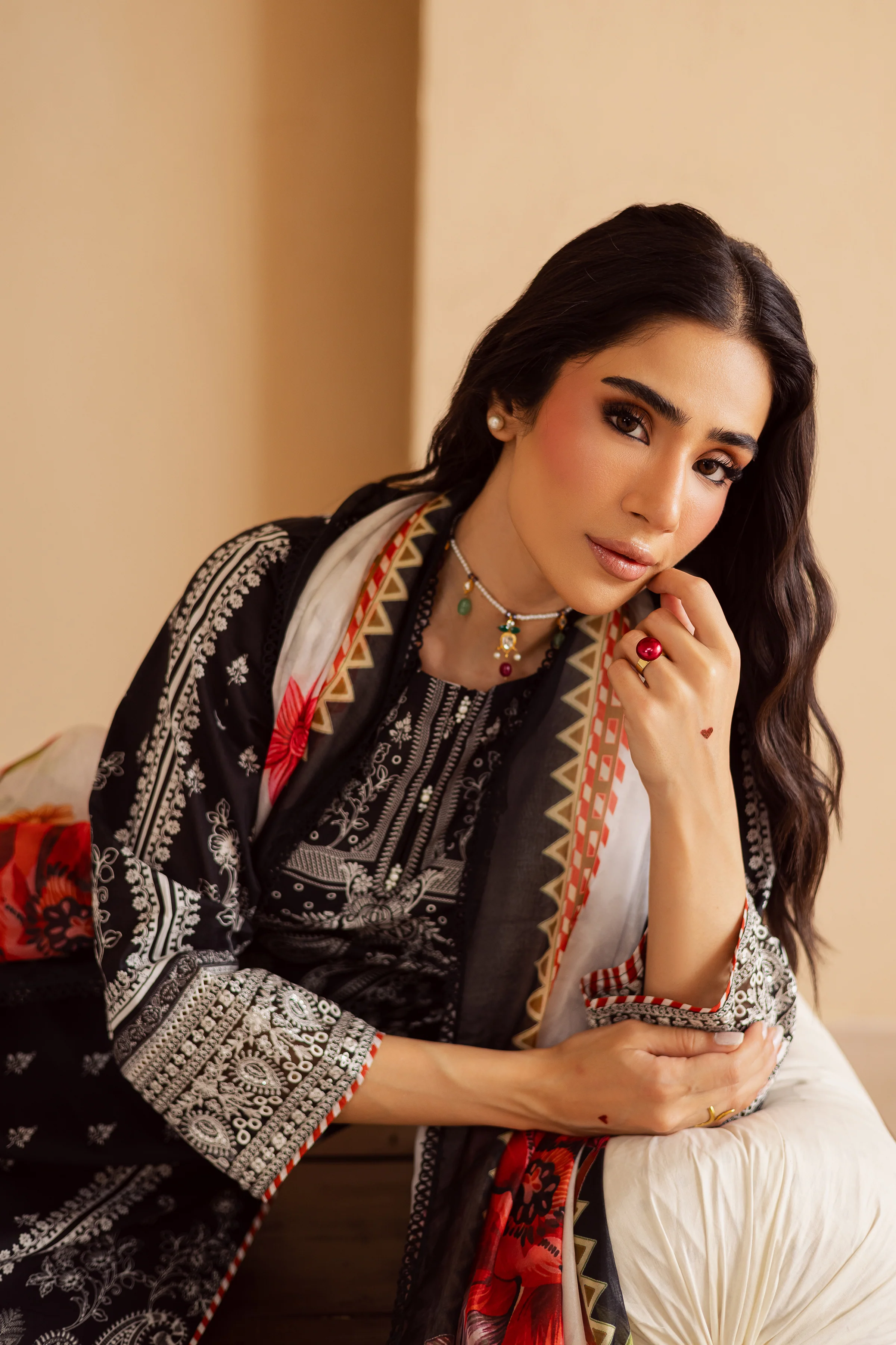 Carter 3Pc - Festive Eid Prints - Image 7