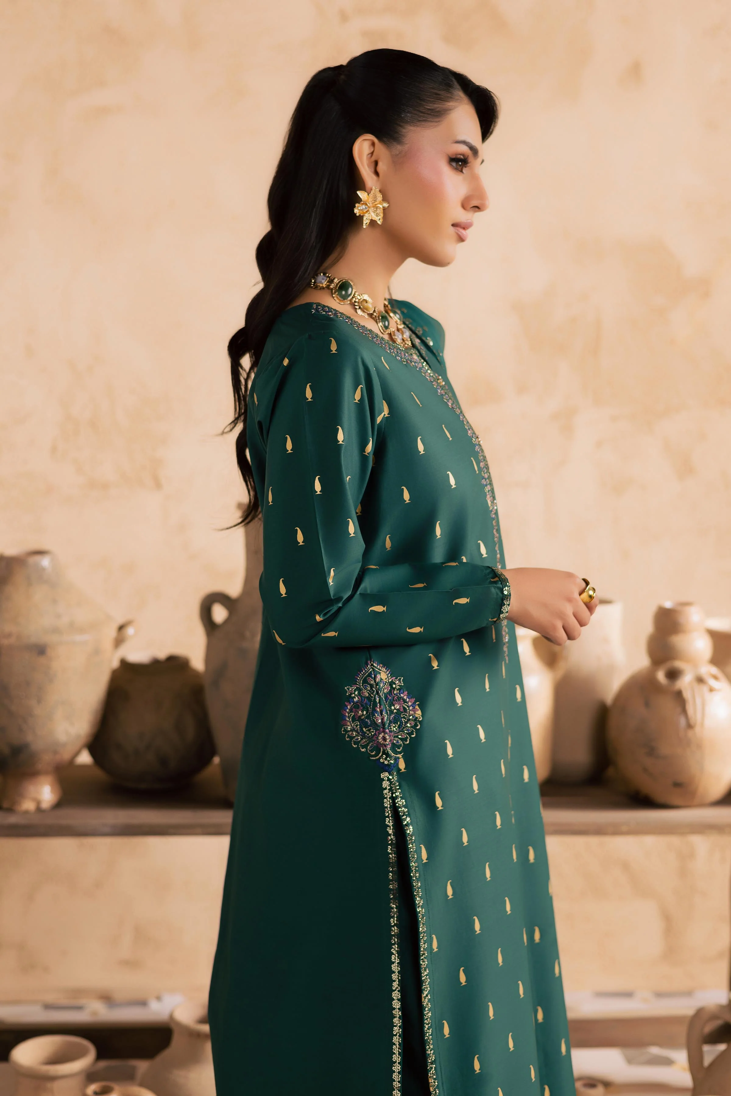 Caspien 3Pc - Embroidered Festive Pret - Image 8