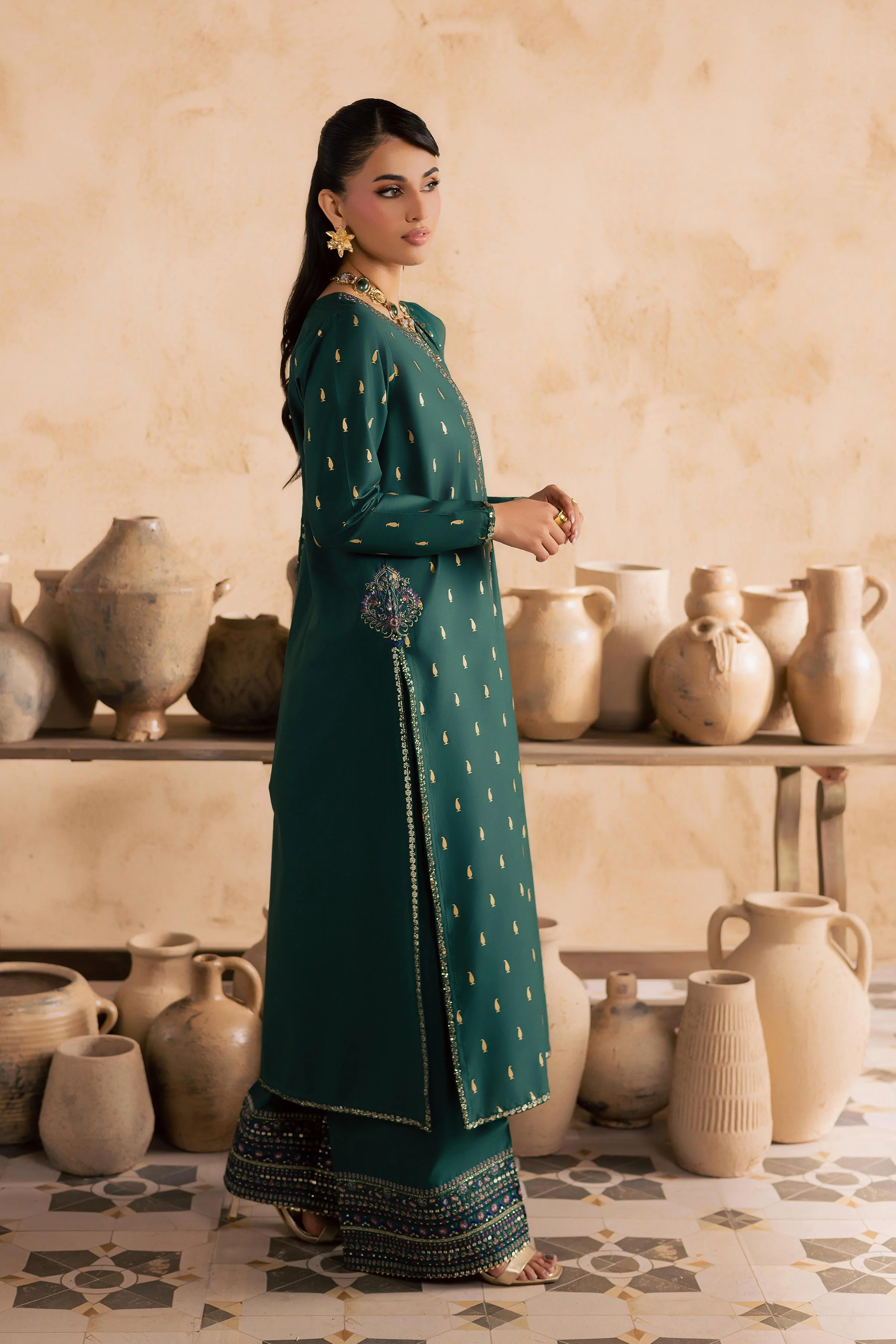 Caspien 3Pc - Embroidered Festive Pret - Image 9